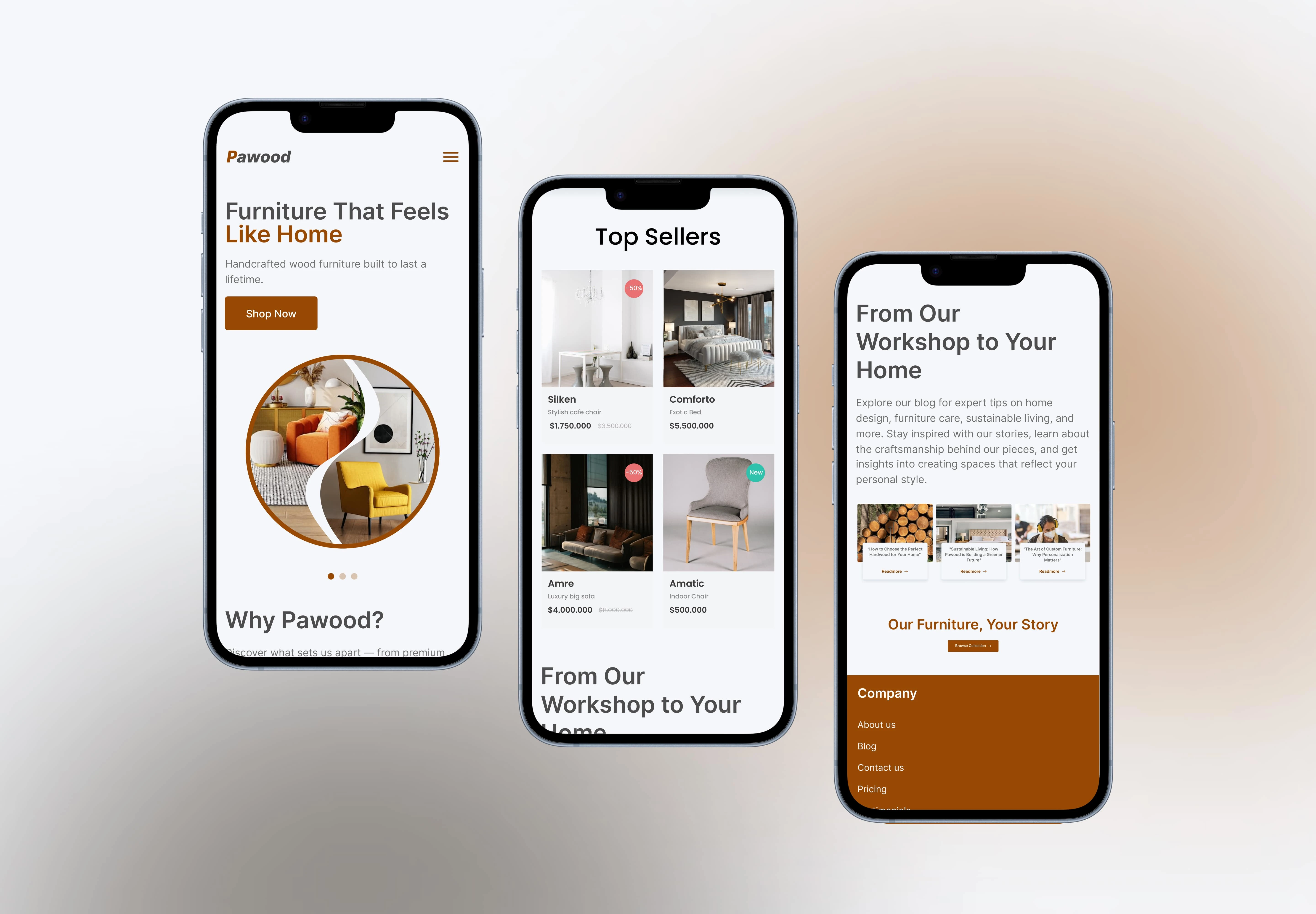 Landing Page Mobile Screeen