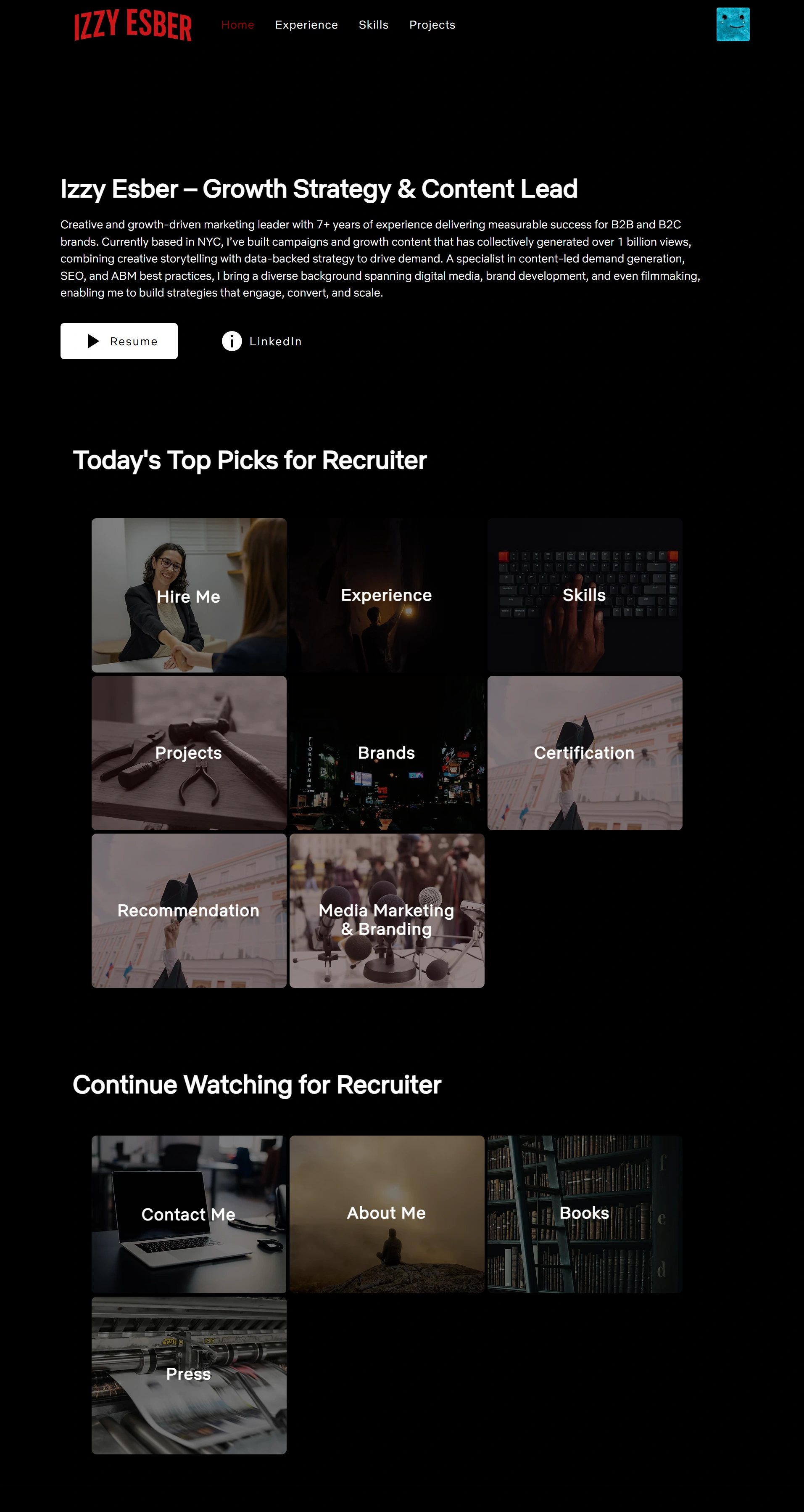 Recruiter View to See what the client has to offer