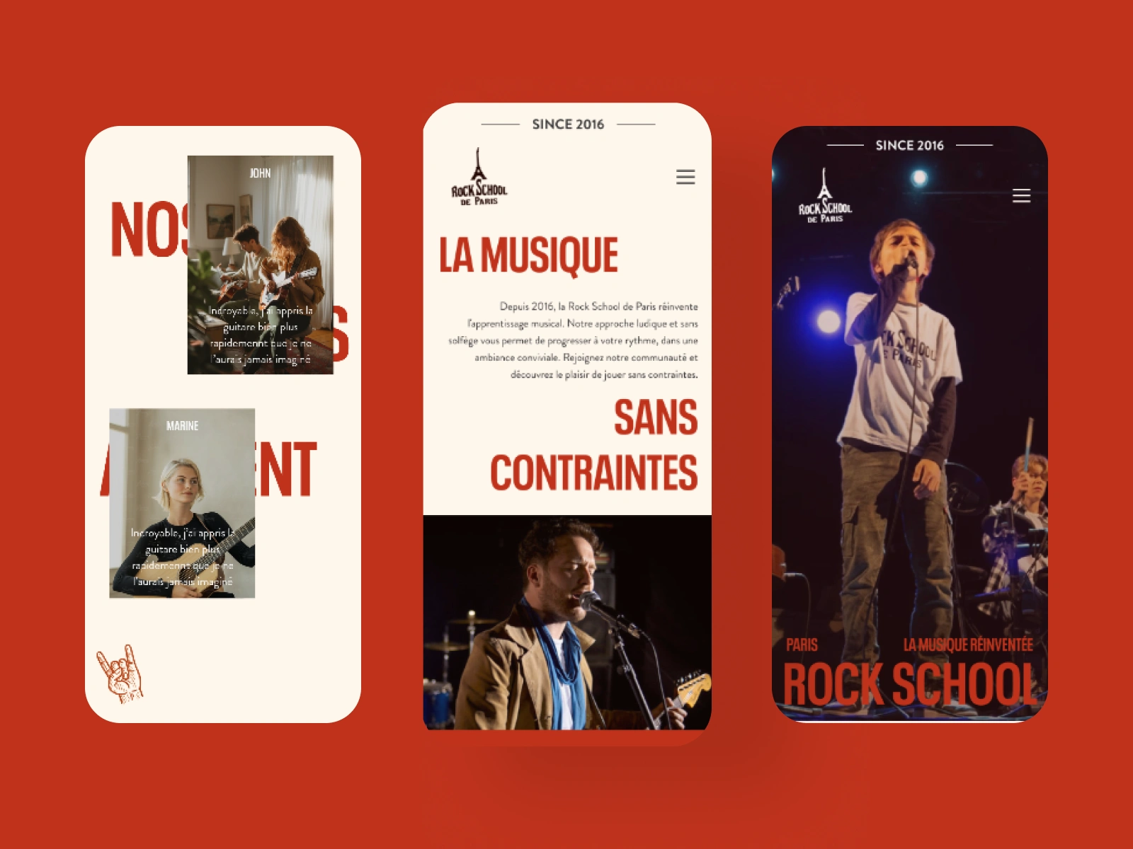 Responsive Rock School Paris