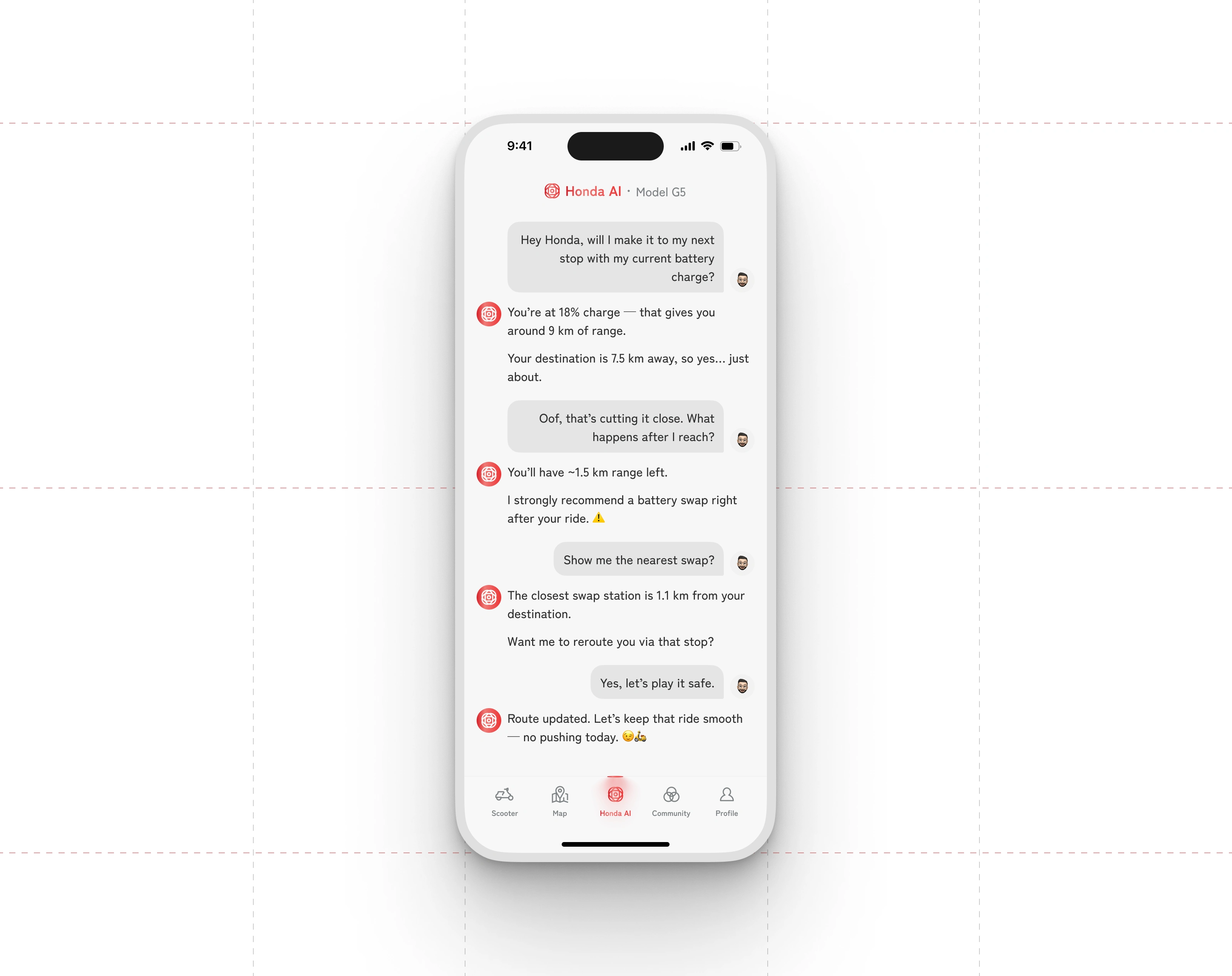 Honda AI Chat Screen