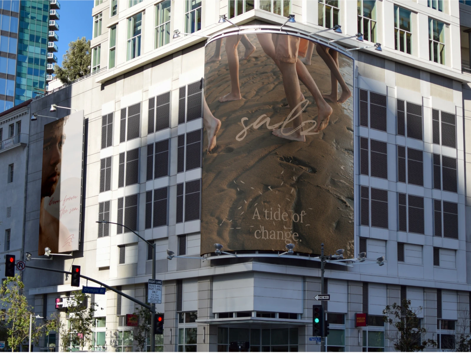 A mockup designed to showcase the brand composition in a real-life setting.