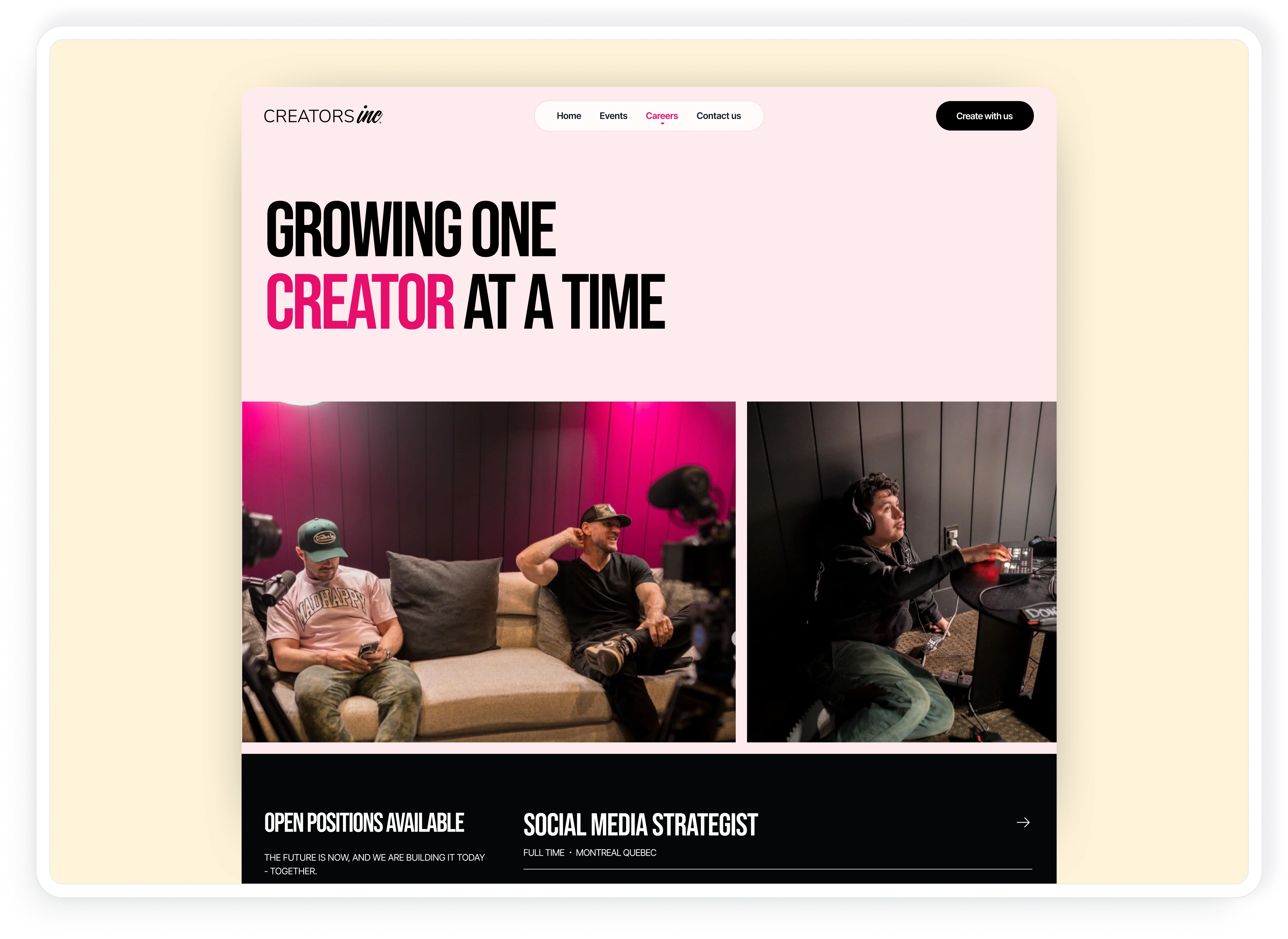 Career page