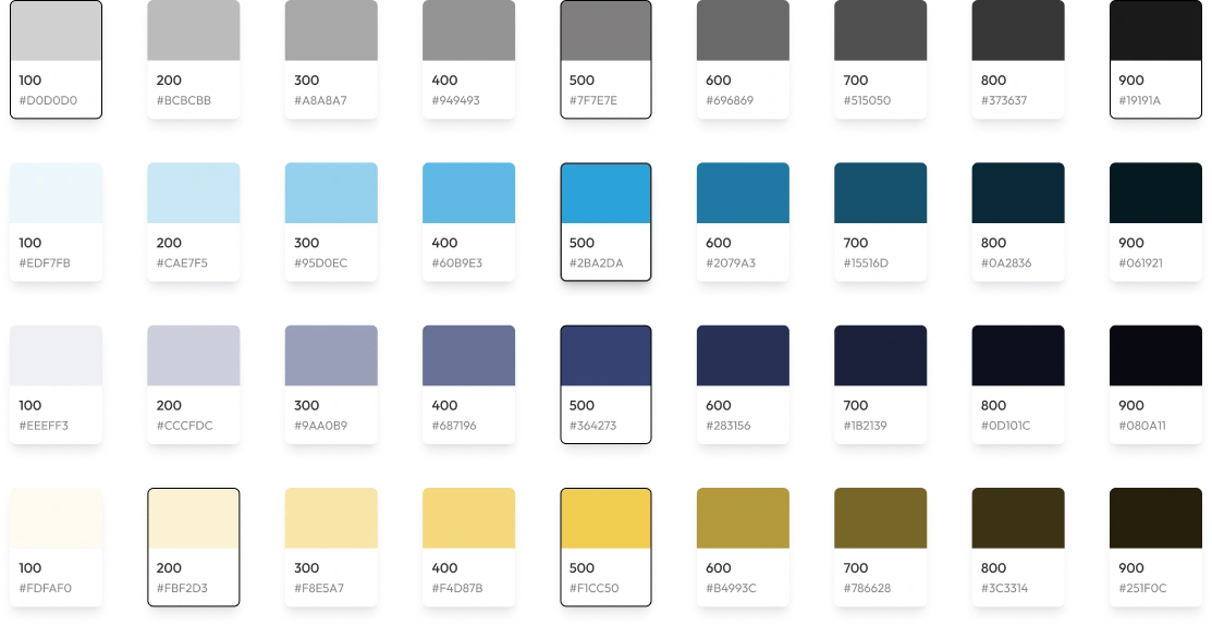 In App Colours