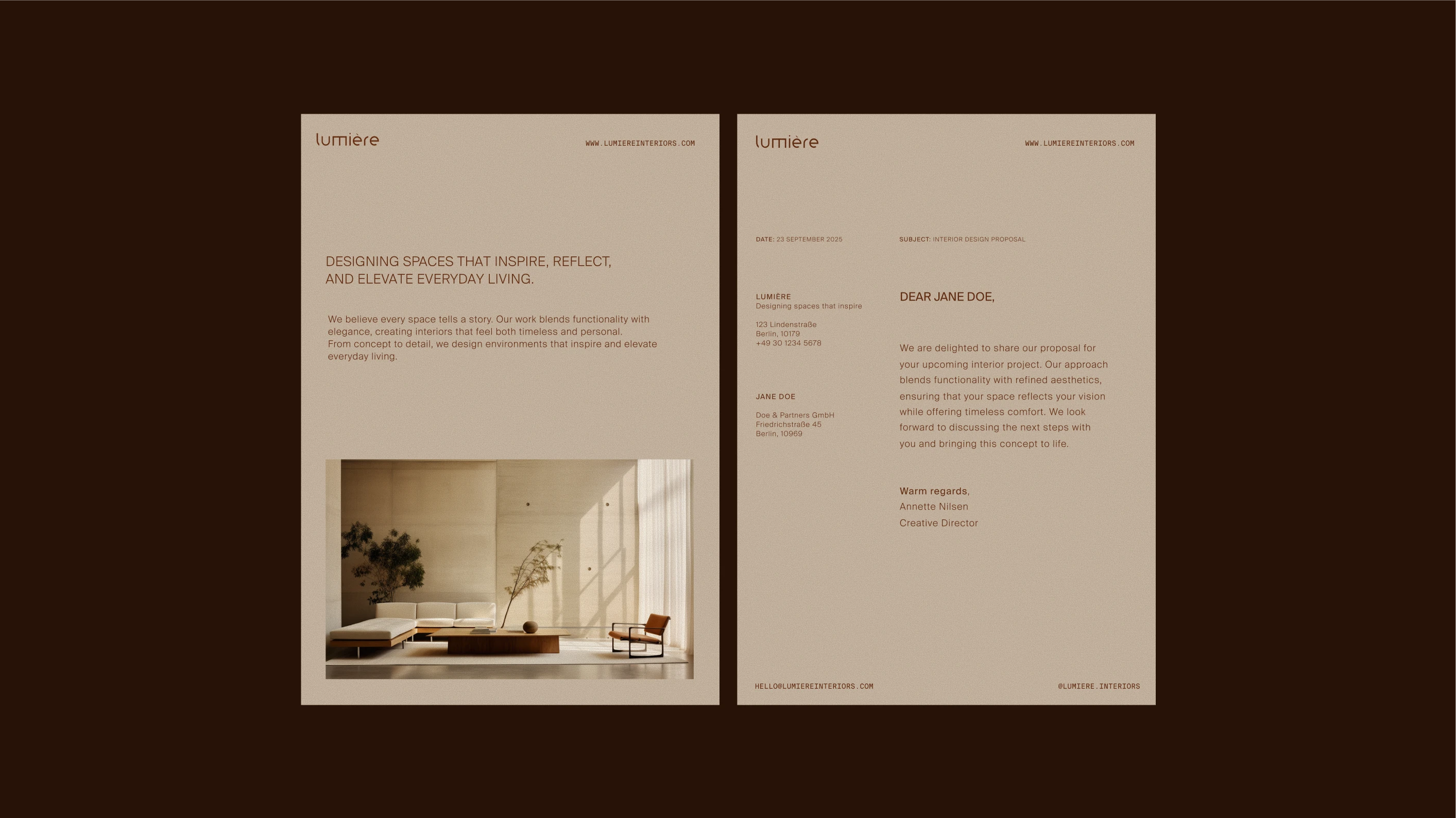 Letterhead (Cover and Inner page)