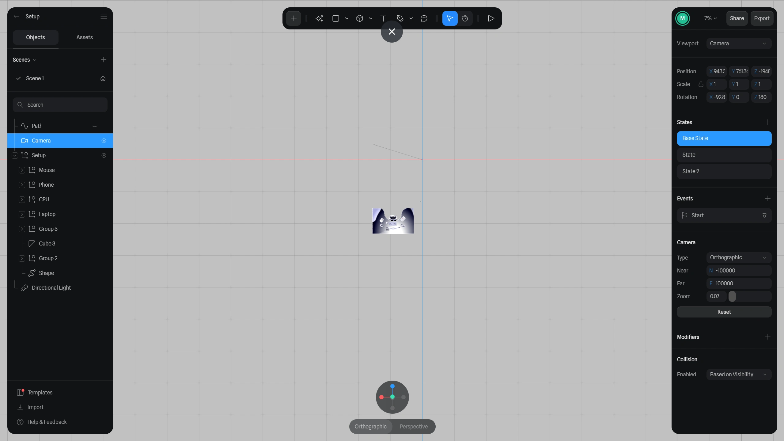 Zoomed Out Top VIew.