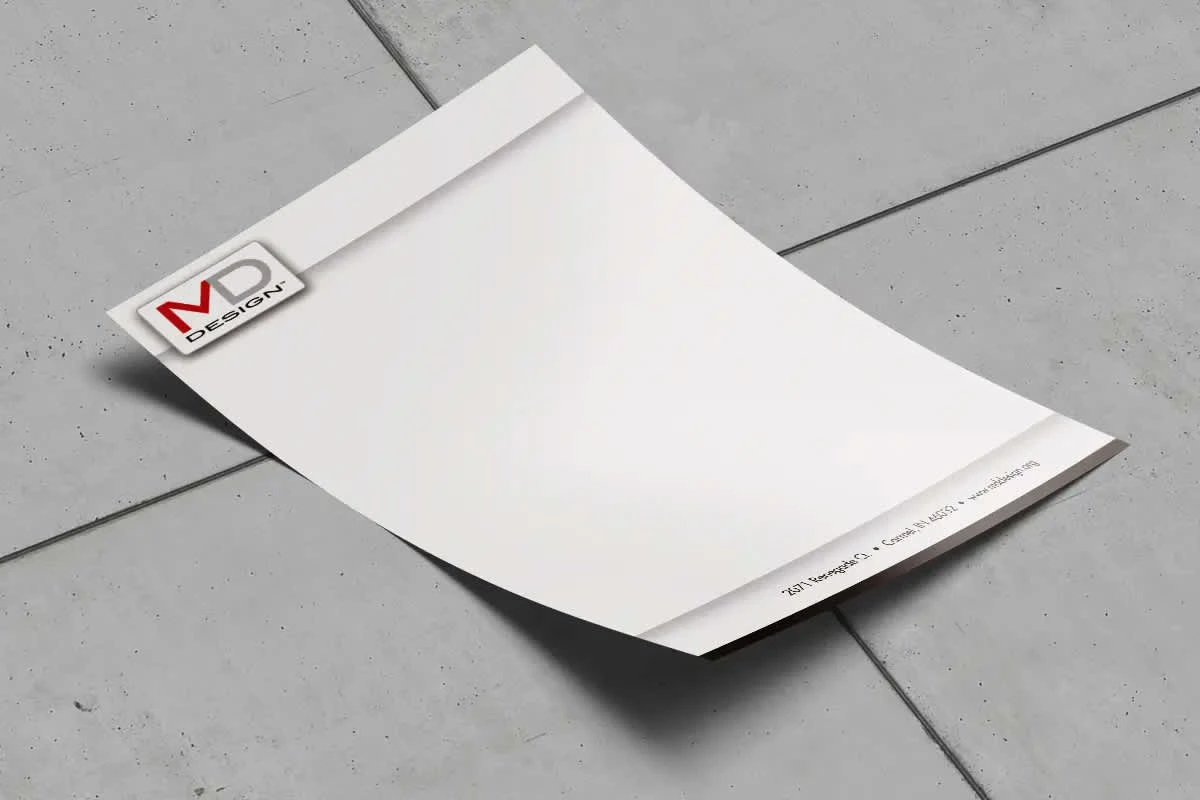 Letterhead - Layout done in InDesign.