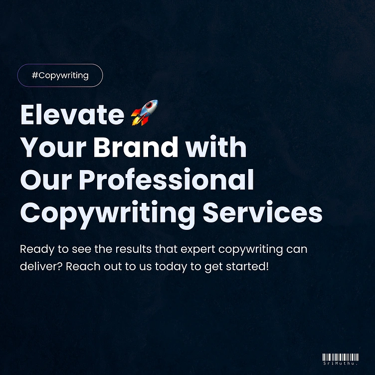 Copy-writing Service | Social Media Post Design