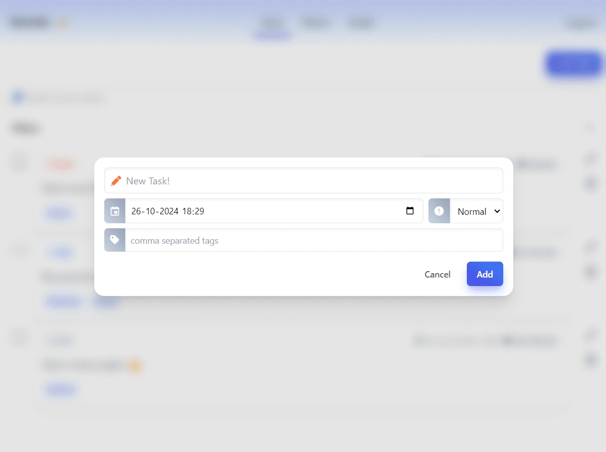 Add Tasks