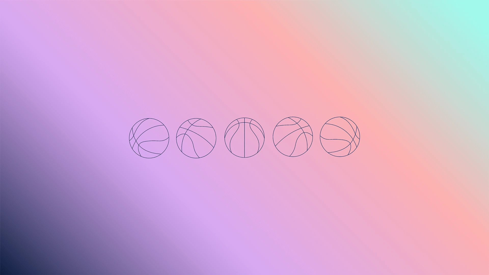 In basketball, the post position is sometimes referred to as "5", inspiring the 5 balls in motion icons.