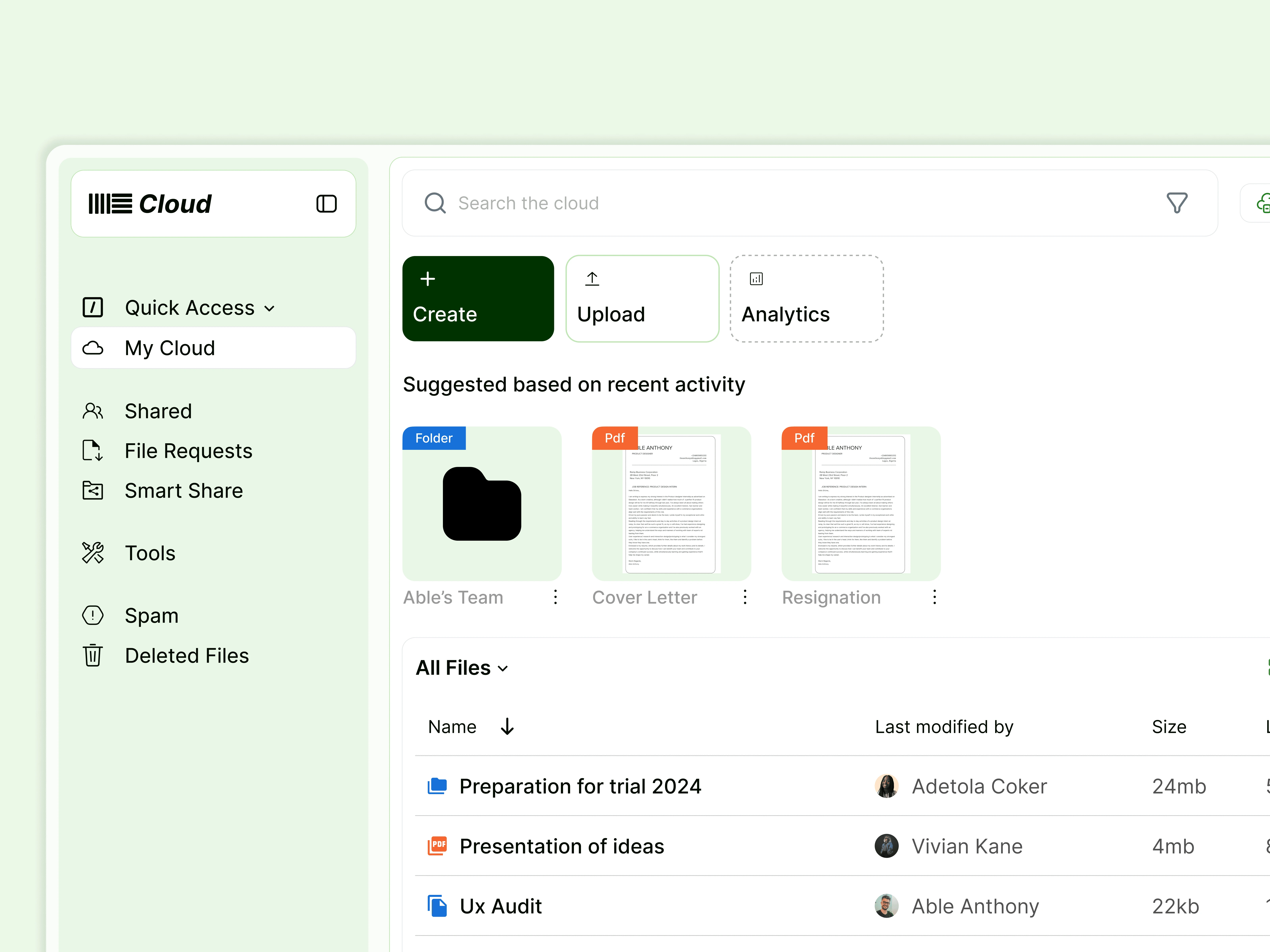 Homepage (zoomed in)