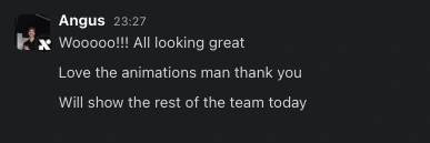 Screenshot of CEO'S First reactions