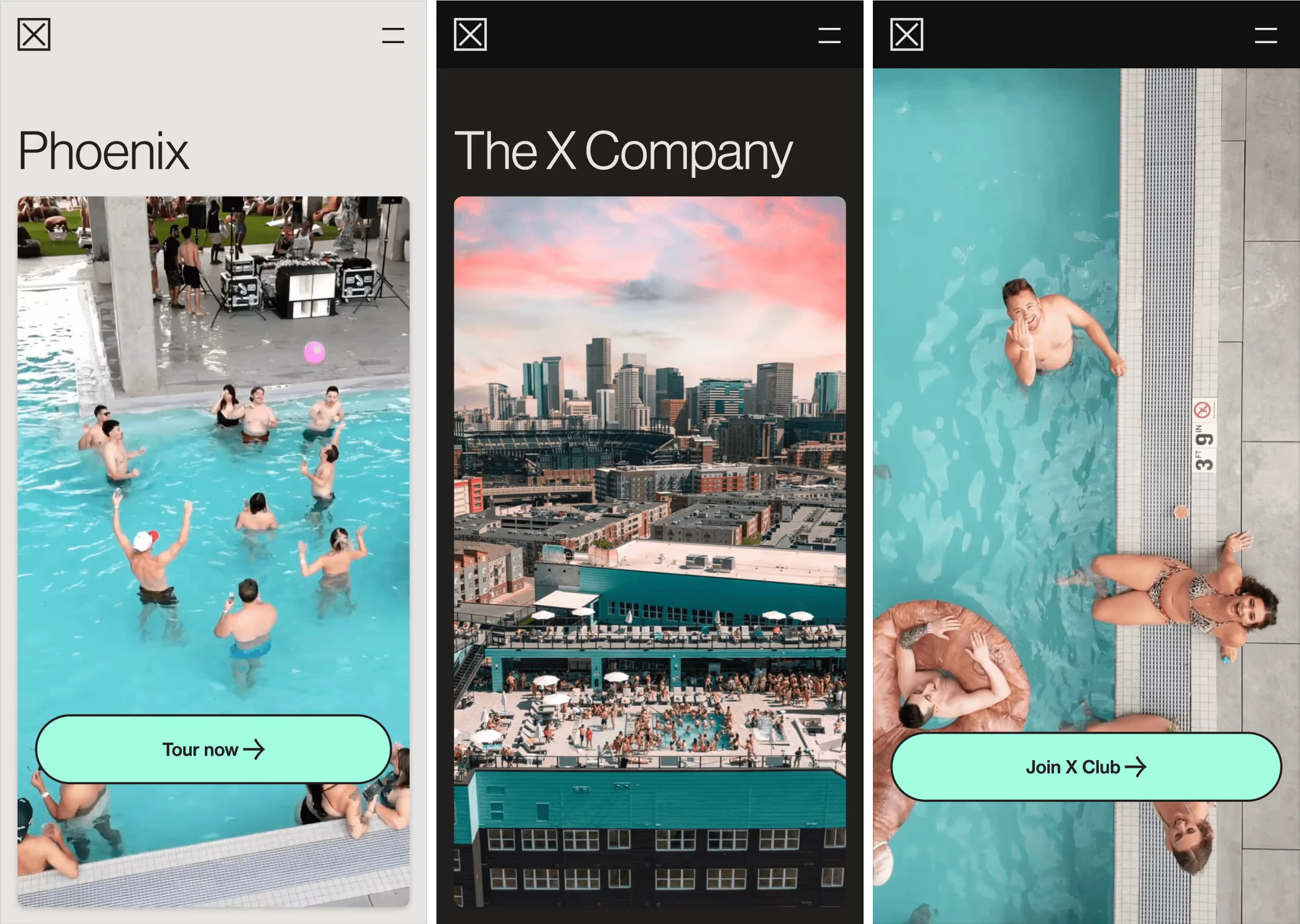 Rebalancing desktop compositions to put media and motion first on smaller screens.