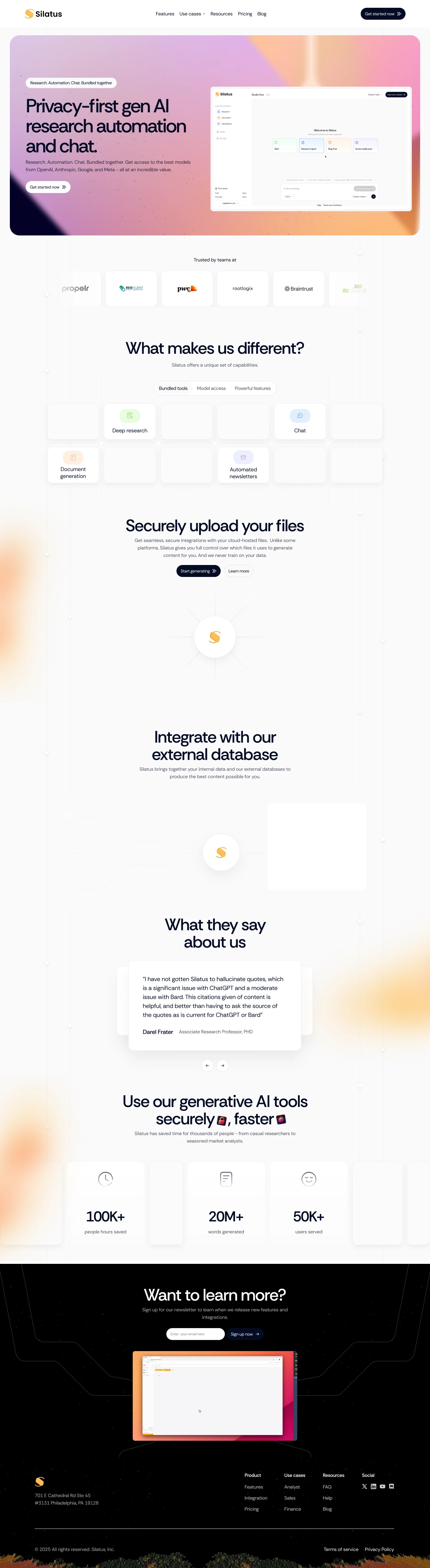Silatus NEW Landing Page