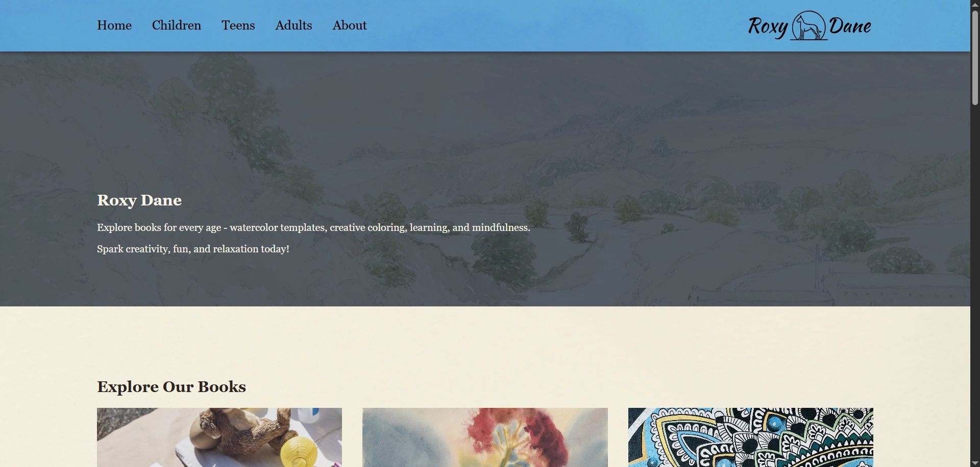 Home page of Roxy Dane