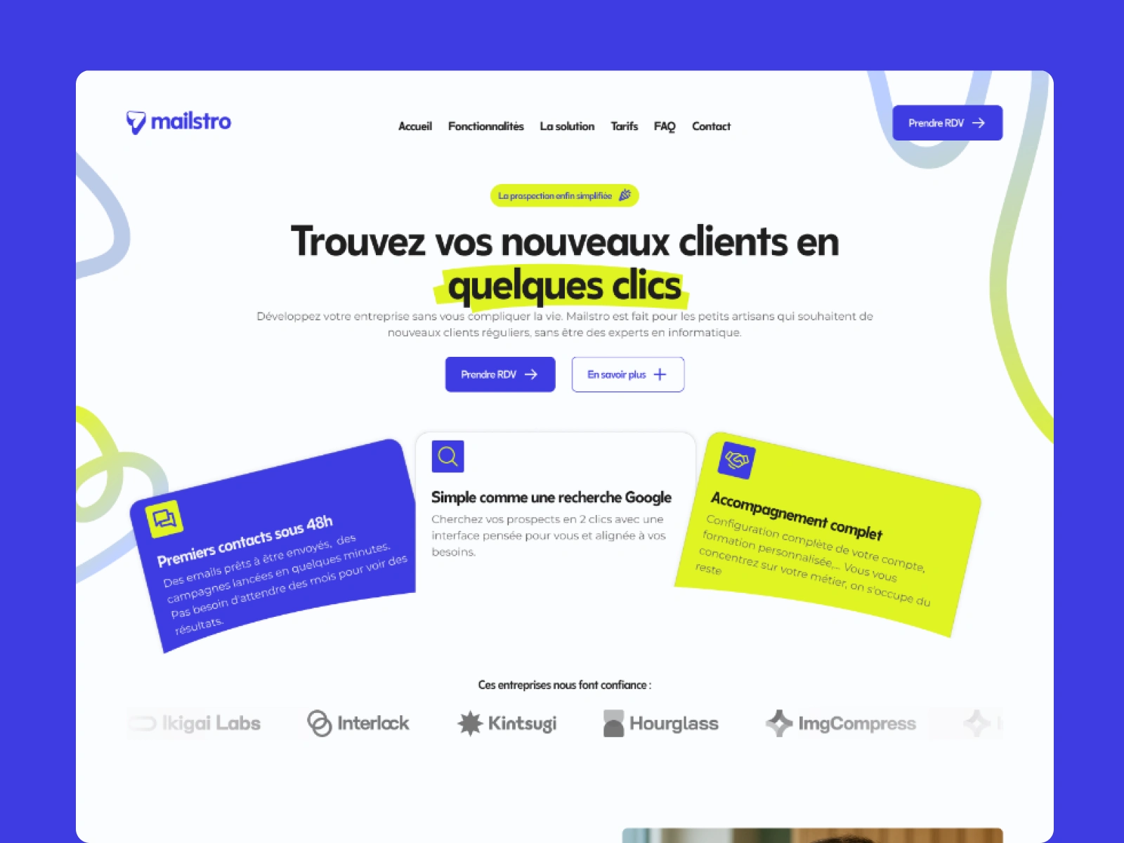 Mailstro Hero Section