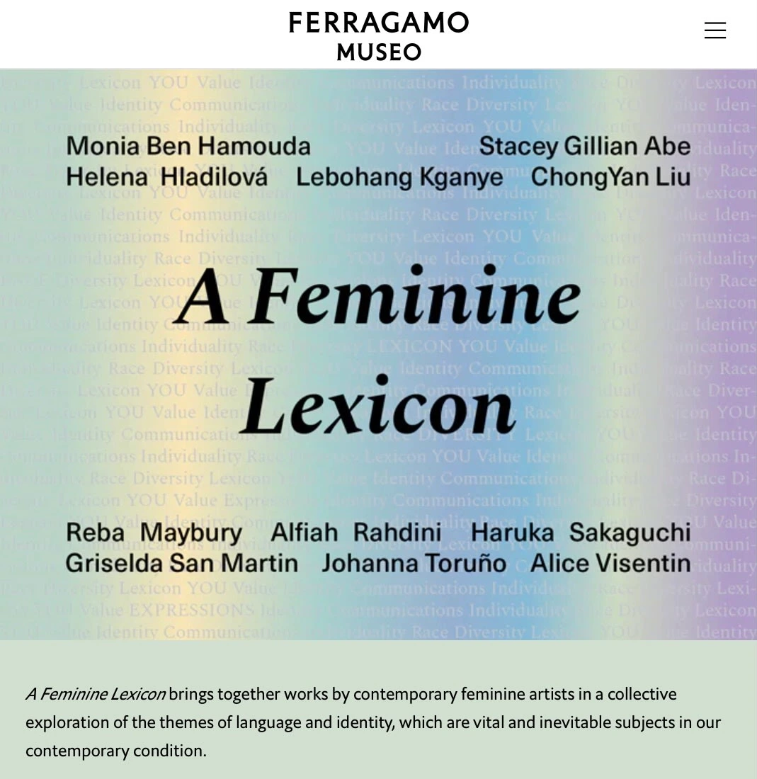 Home page of the digital exhibition on museo.ferragamo.com
