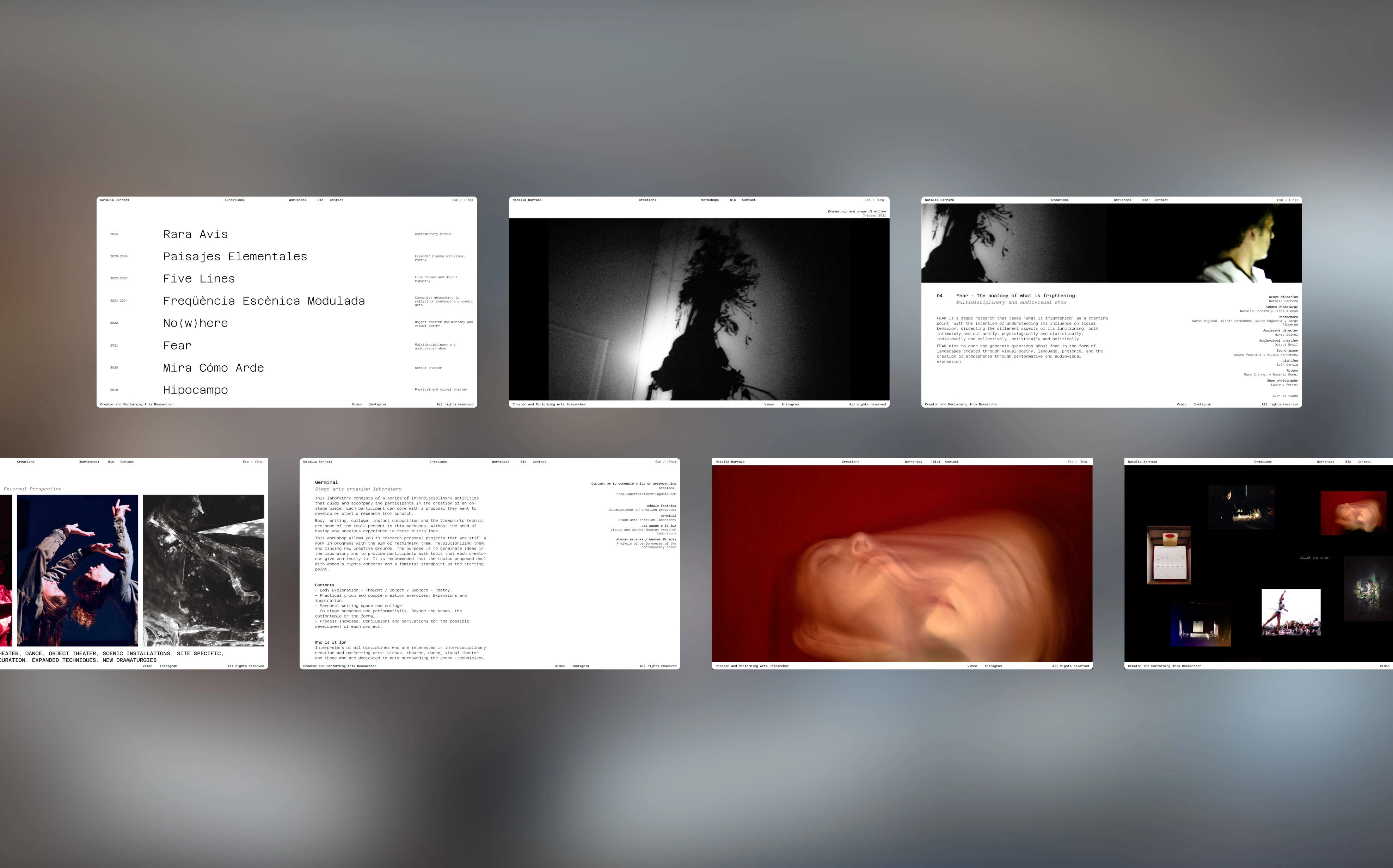 UX - UI: Wireframes High Fidelity desktop - screens