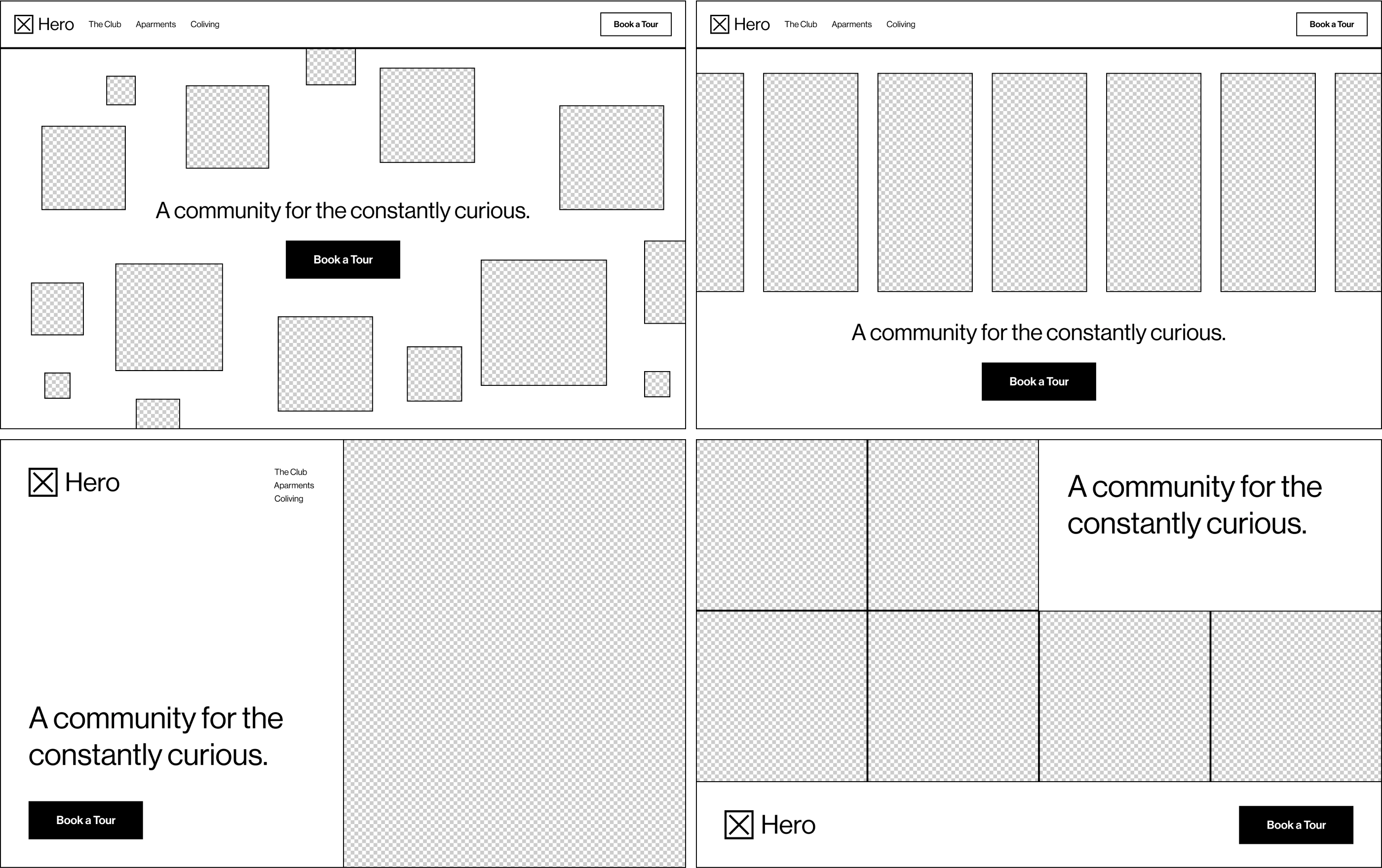 Testing four different ways to turn rich media into an interactive homepage experience.