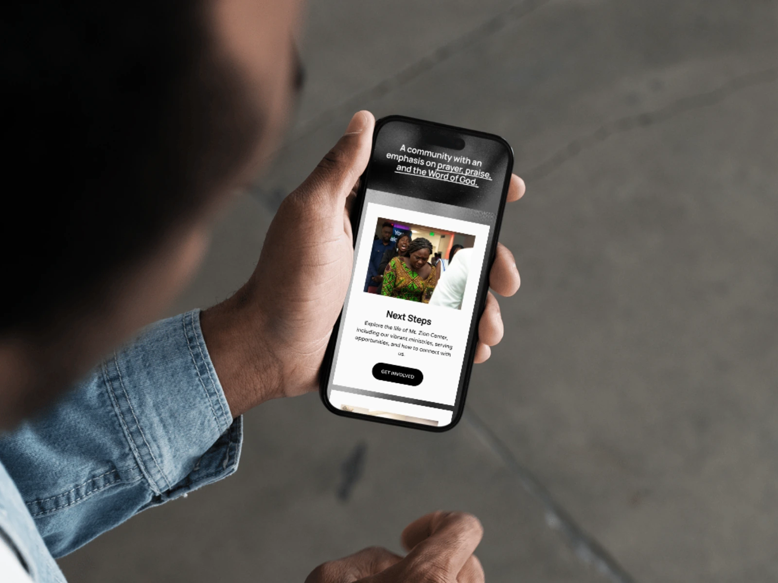 The Mobile Version of Our Home Page