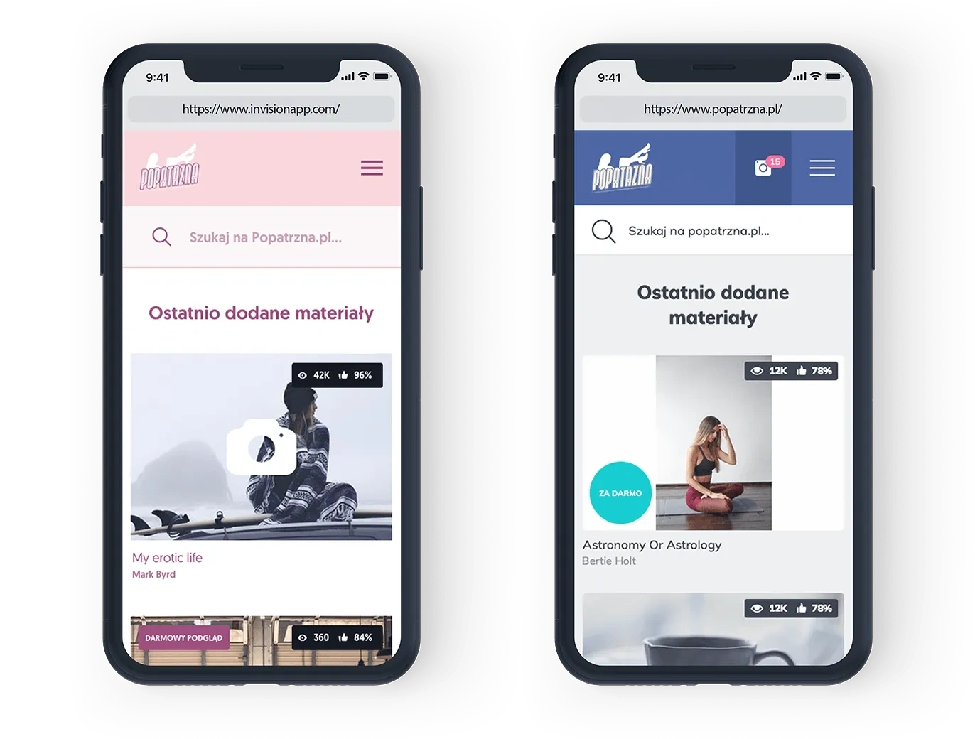 Home mobile - ux mockup and graphic design
