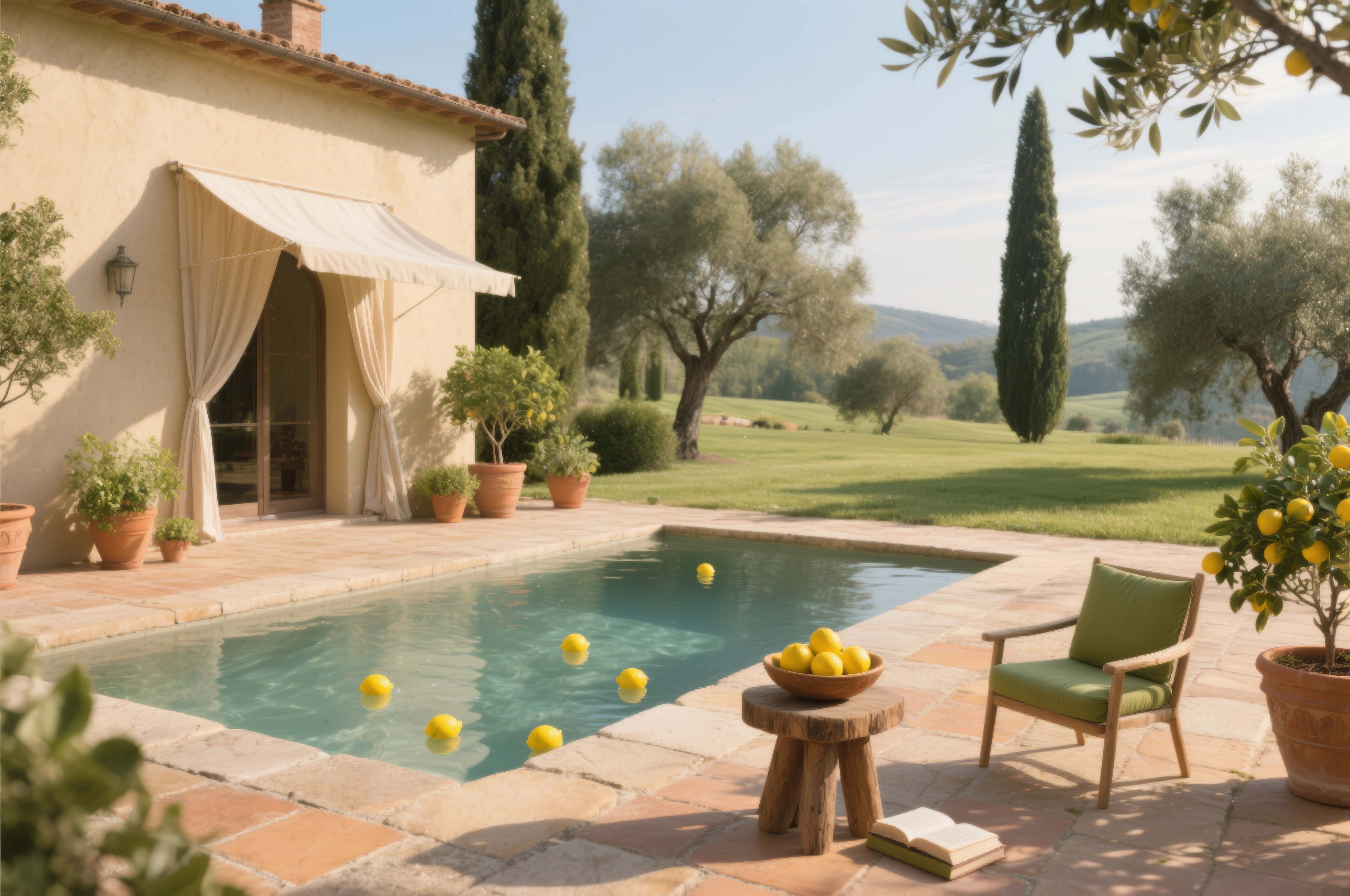 Mediterranean House Scene 