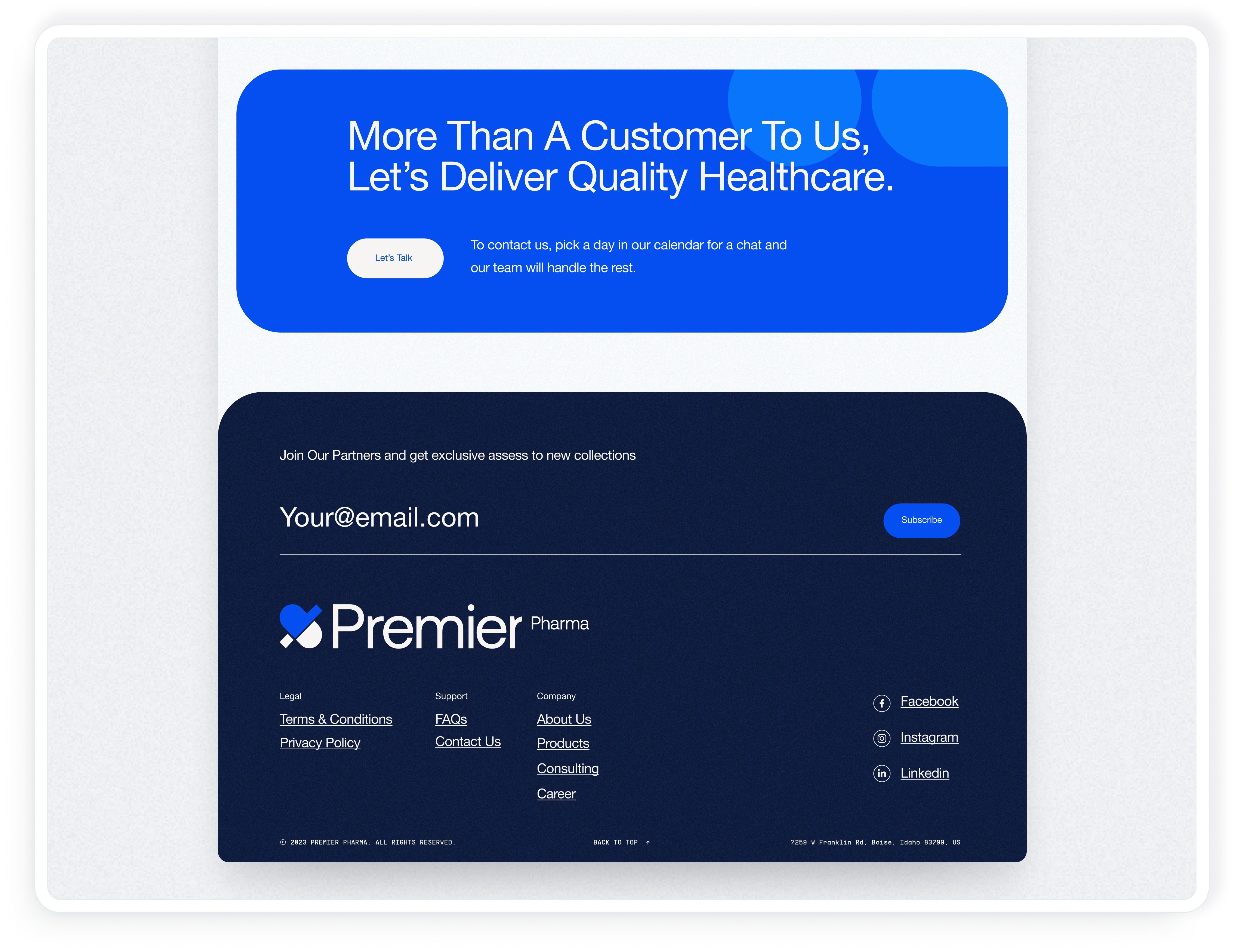 Footer UI