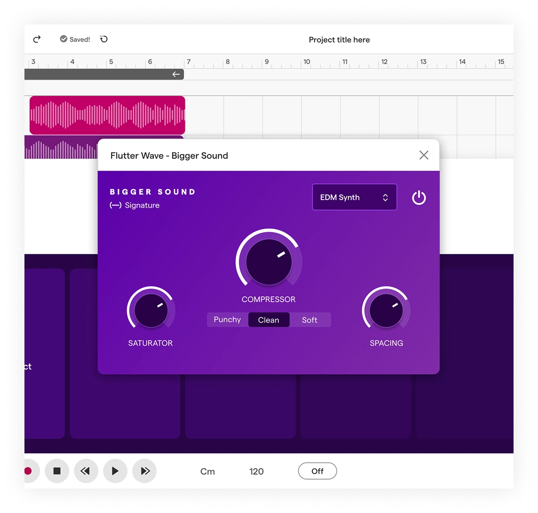 New: Full view of the effect for detailed control