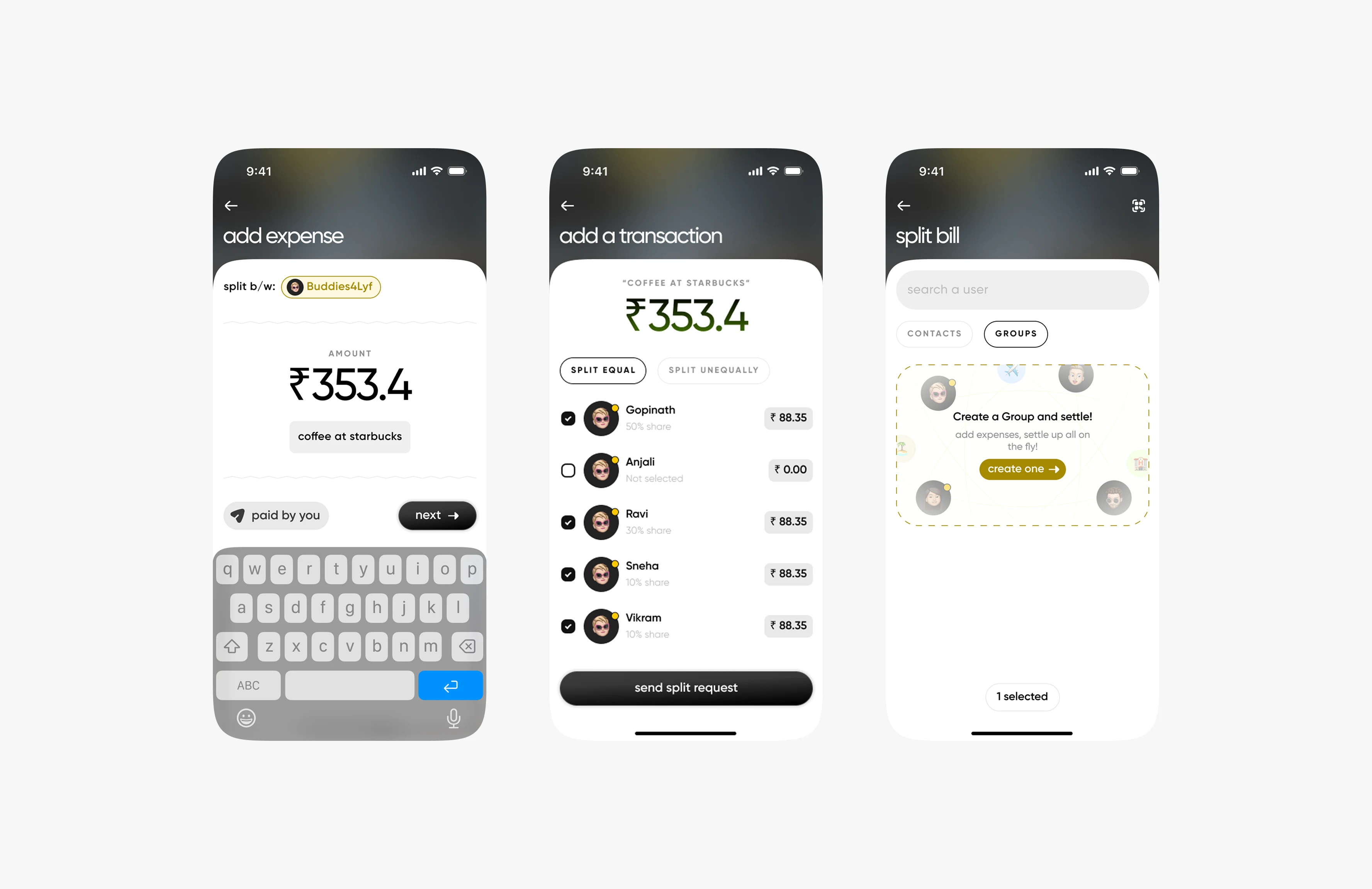 Splitting Between Friends