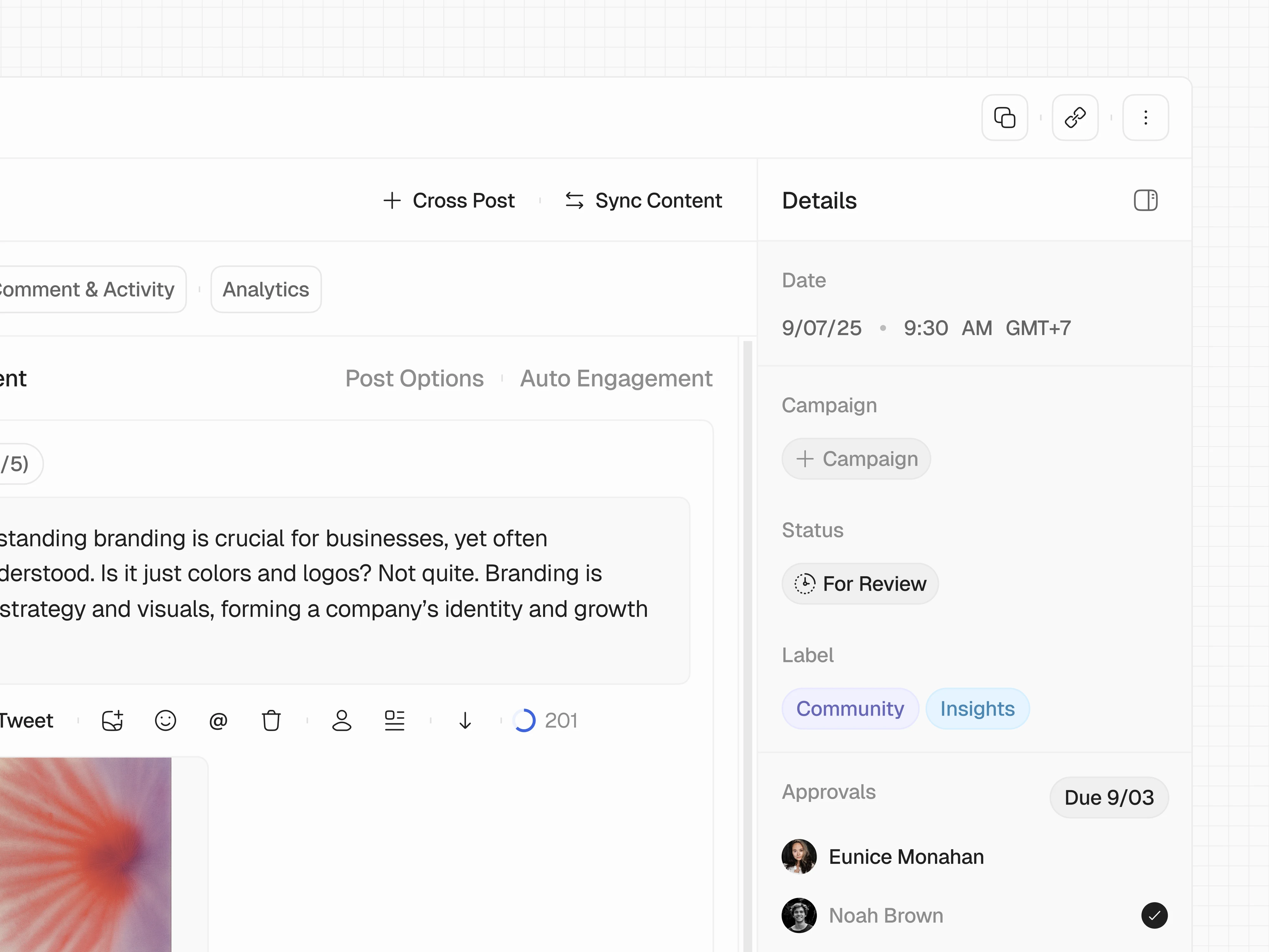 Close-up View Details