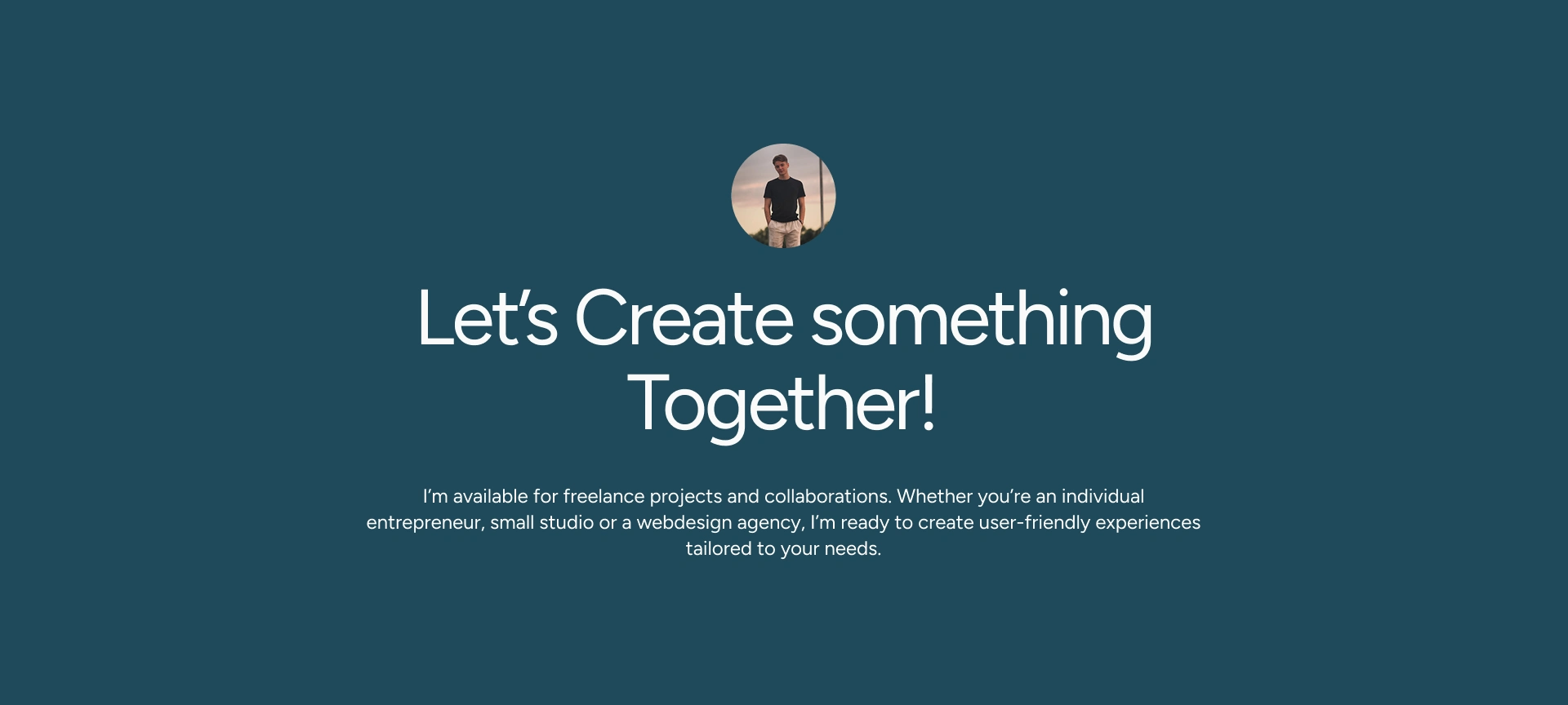 Let's work together!