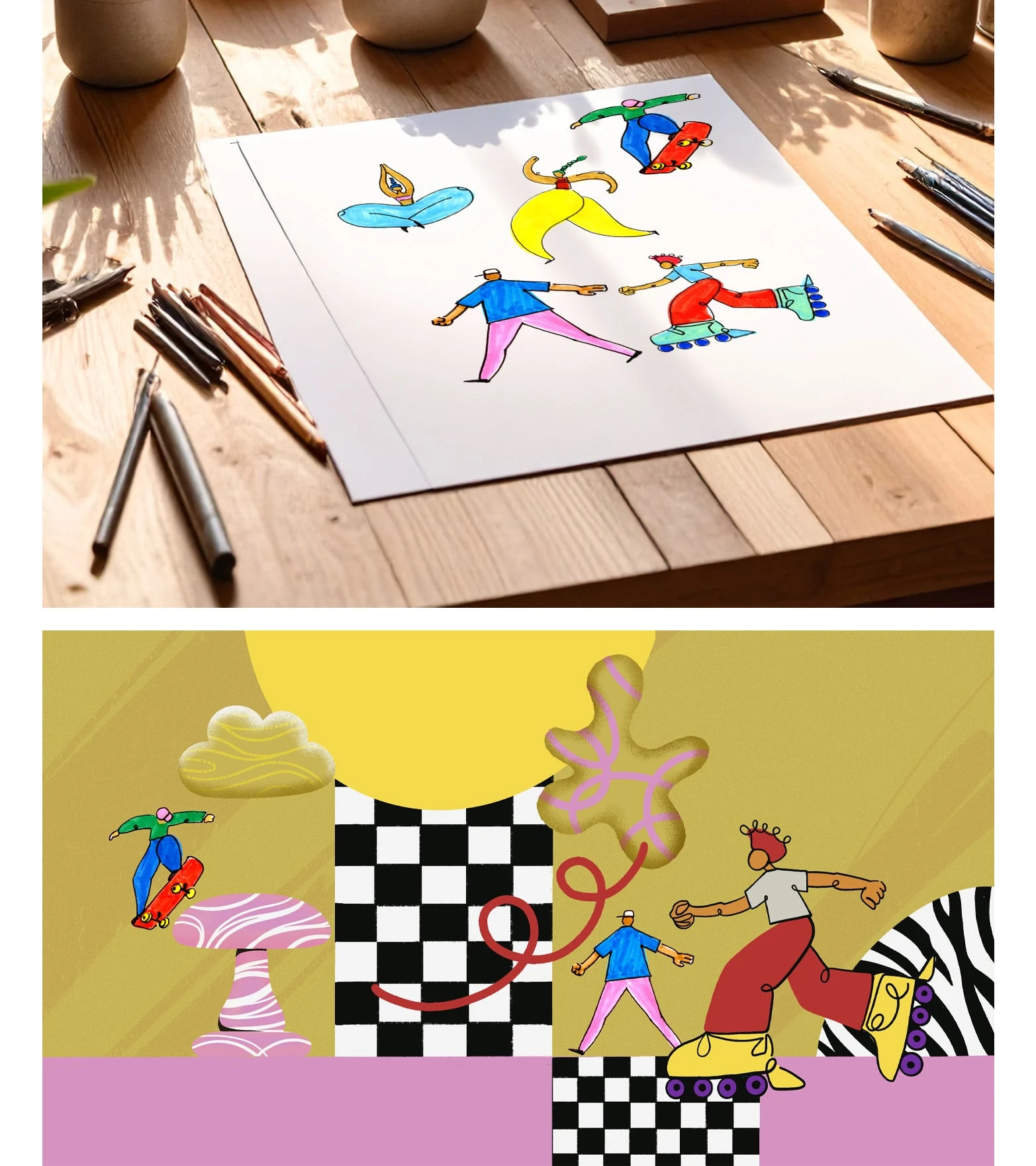 Creating each character took creative thinking and a sharp eye for detail, focusing on personality, posture, and expression to make them feel real and relatable.