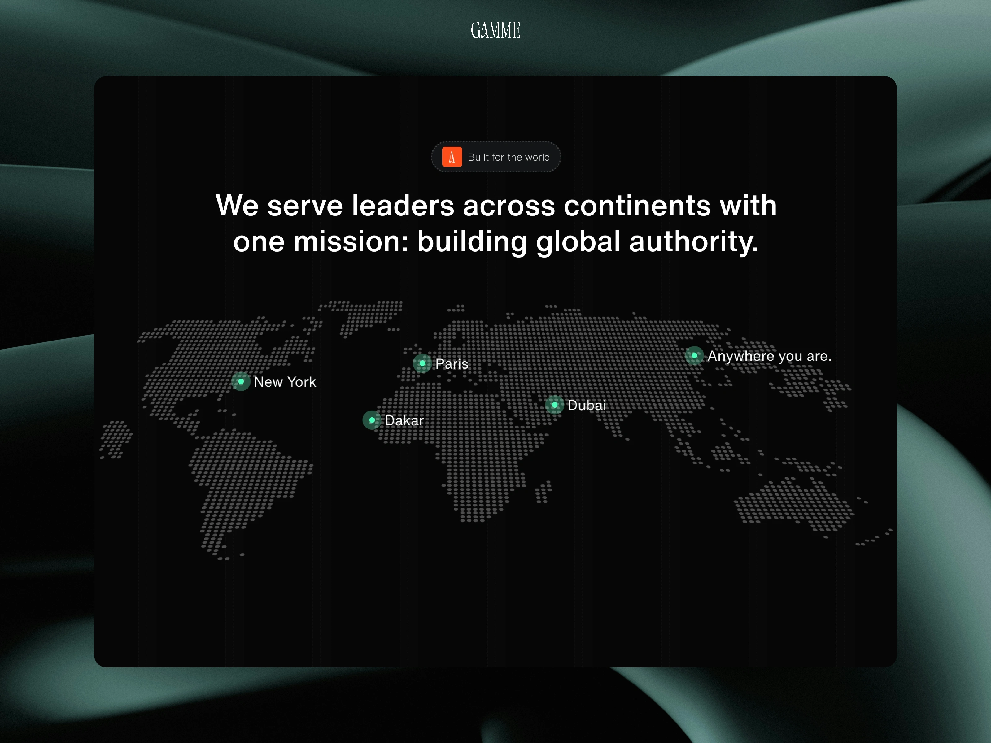 Our reach section