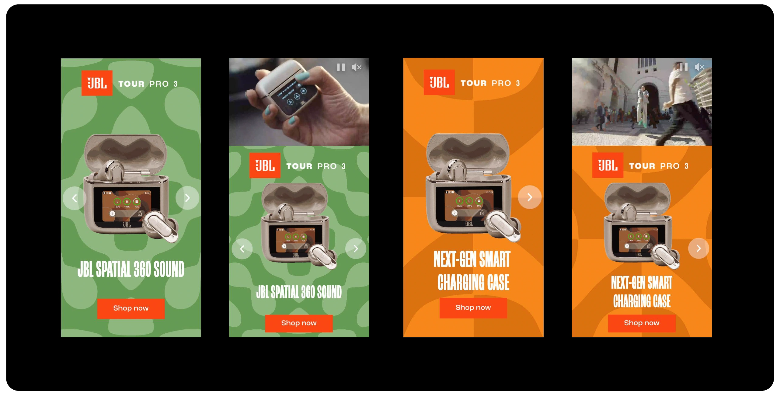 As the client moved towards interaction-led design, the creative evolved with dynamic visuals and stronger motion, producing two versions: one video-led to boost engagement and another optimised for visual impact and brand consistency, both adaptable across desktop and rich media formats.