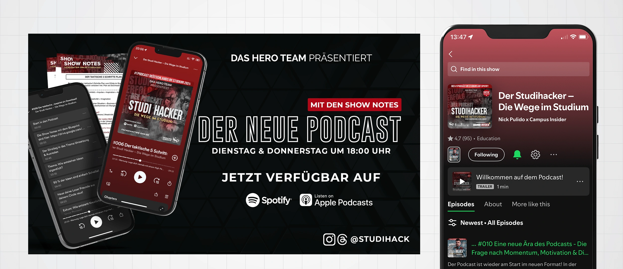 Final integration across Spotify, Apple Podcasts, and Instagram with growth-ready assets.