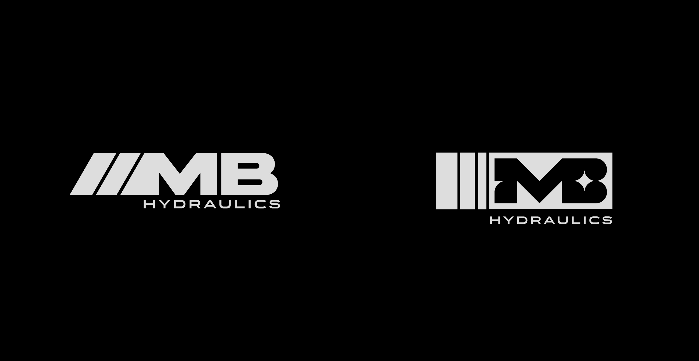Logo design for MB Hydraulics, a repair shop specializing in Mercedes hydraulic systems.