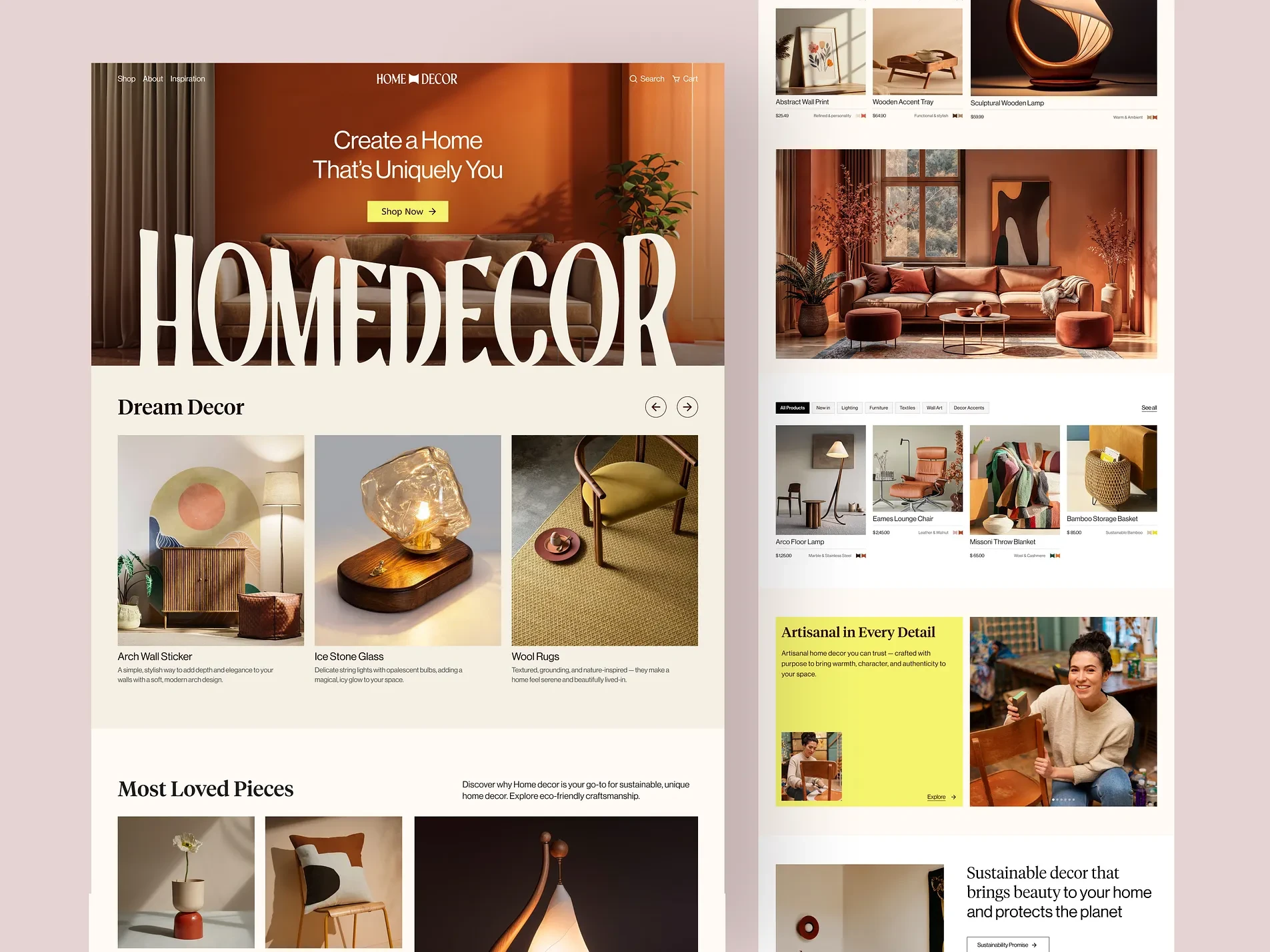 
Home Decor Ecommerce — Web Design & Development 