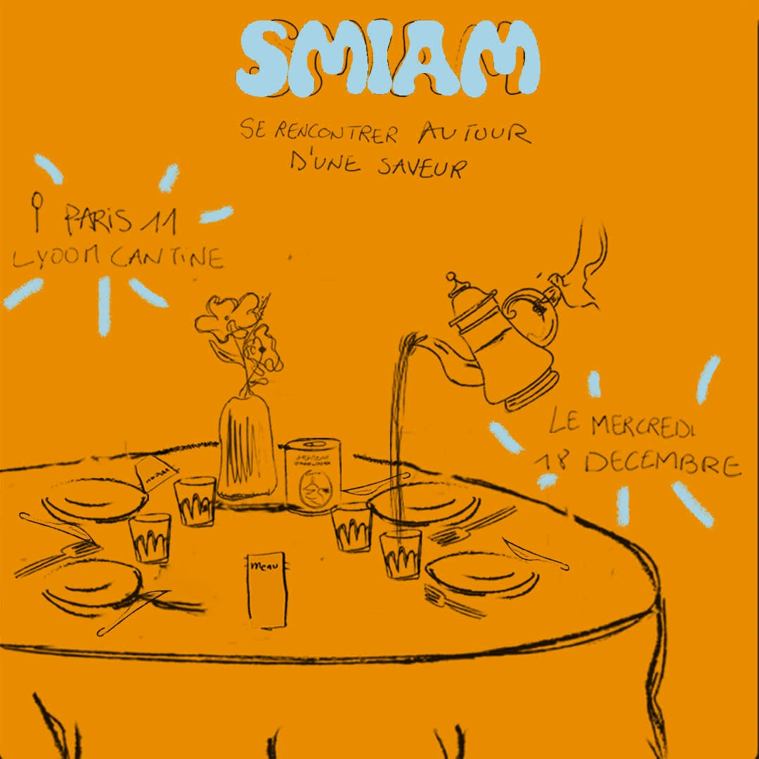 Visuals for an "eat & meet" session @smiam