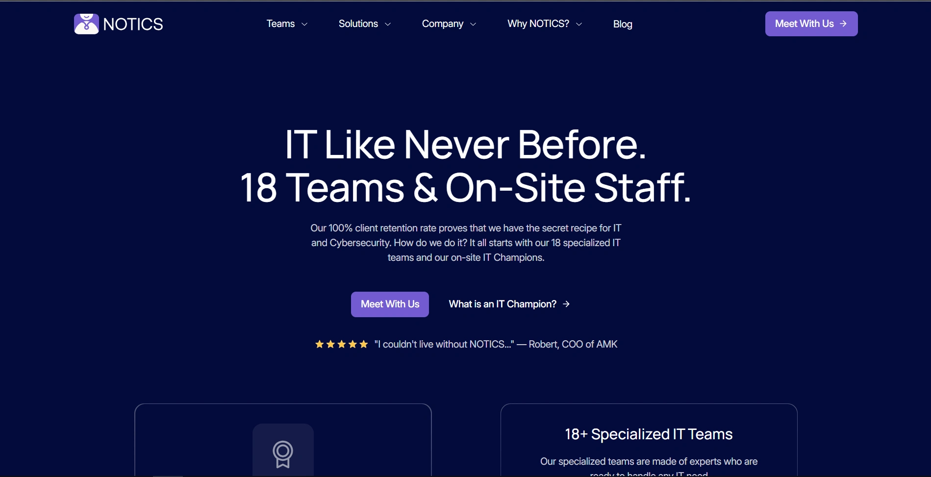 Old Notics website