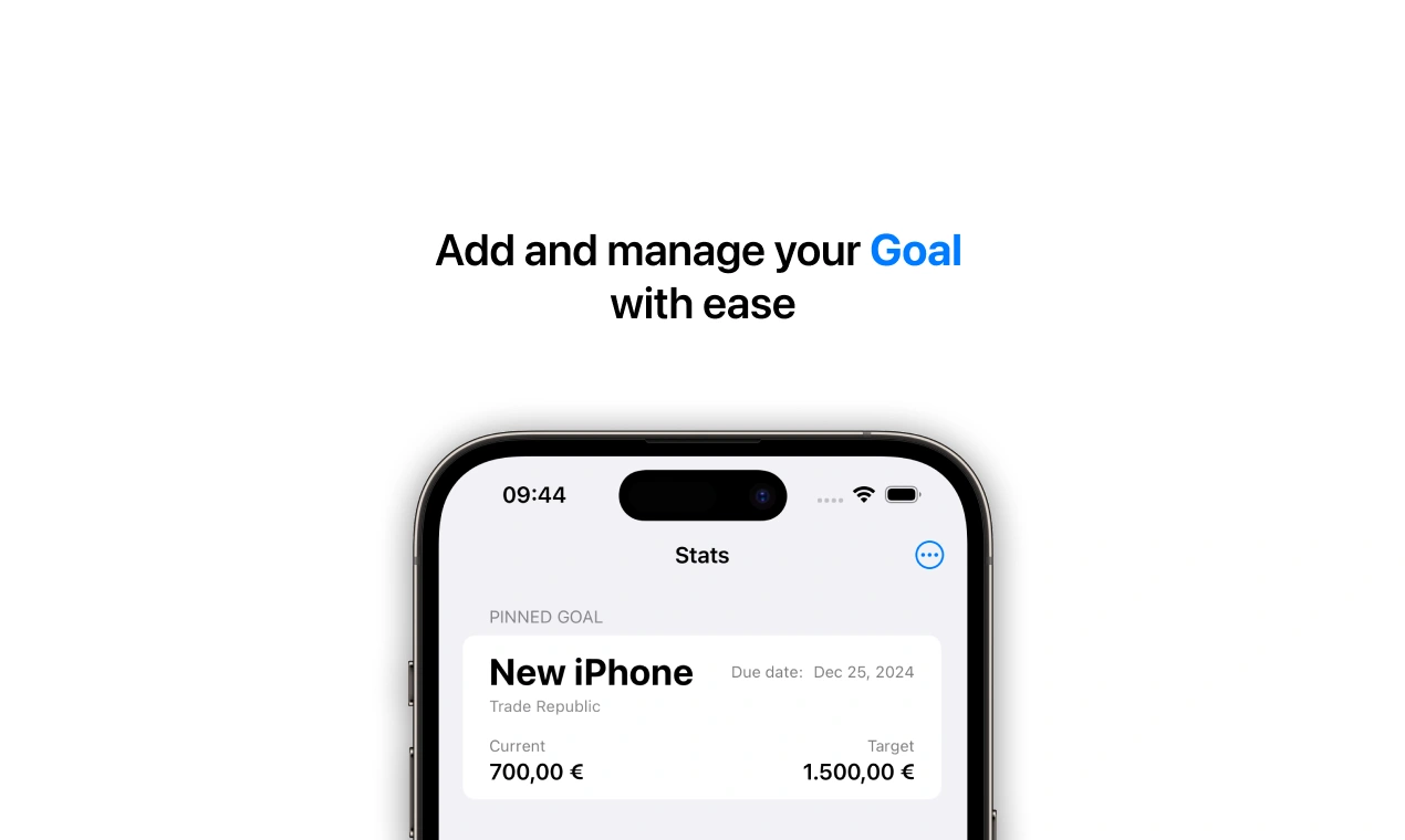Manage your goal with ease