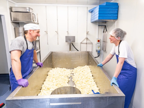 Ben and Sam Spence at Curlew Dairy.