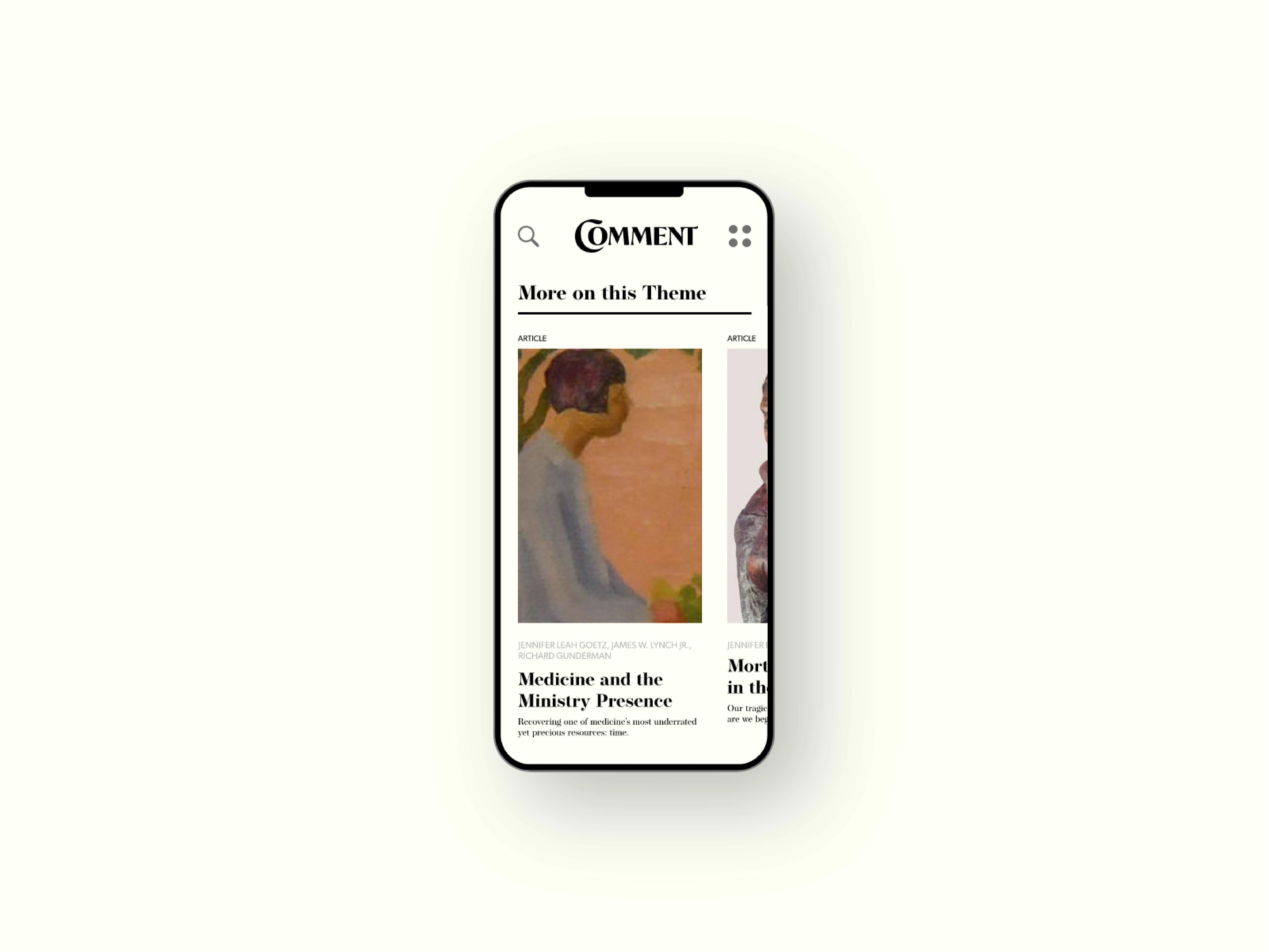 Mobile slider design.