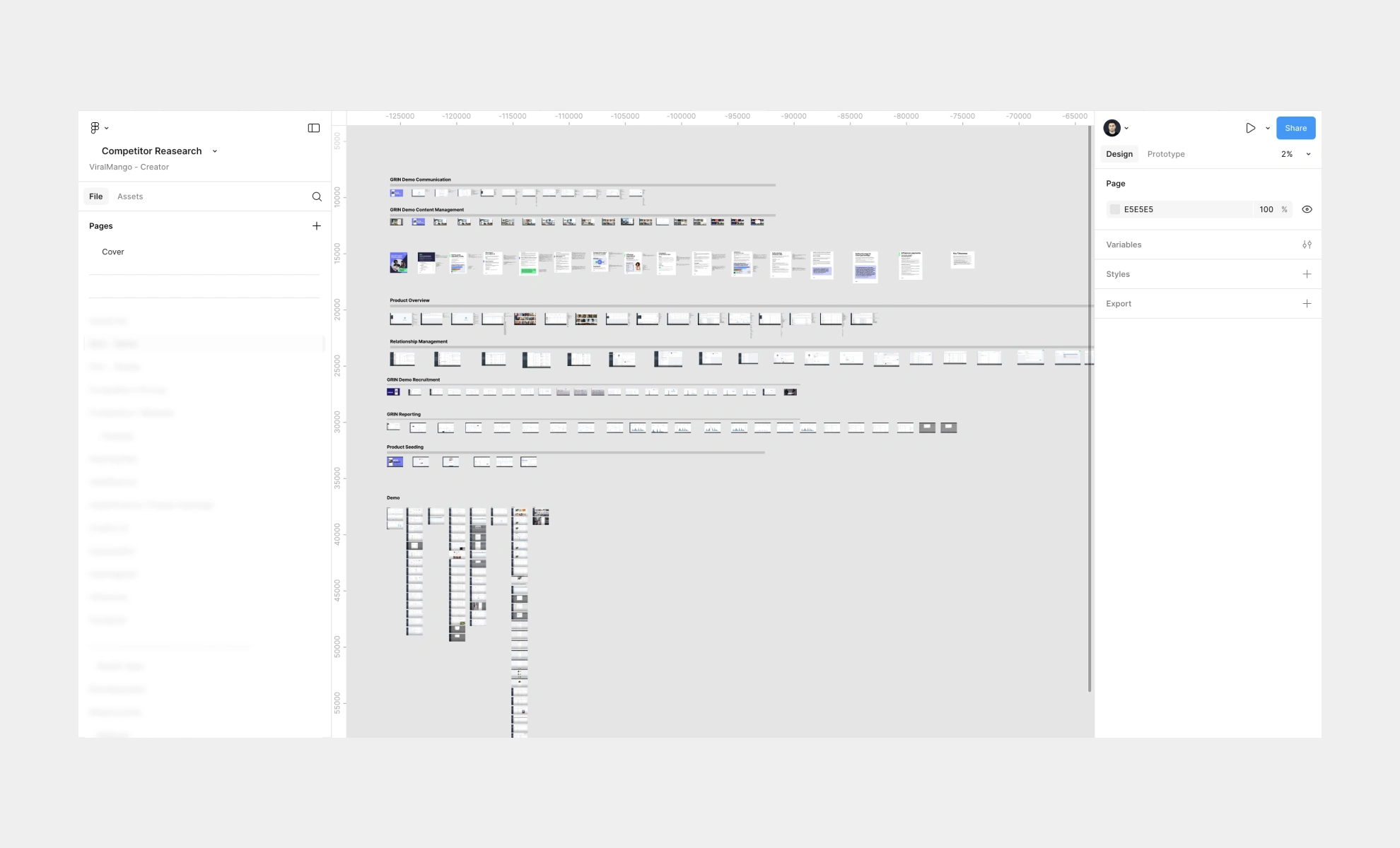 Example of a competitors research document. 
Note: Because of privacy, I blurred the competitor's name. Thanks for understanding.