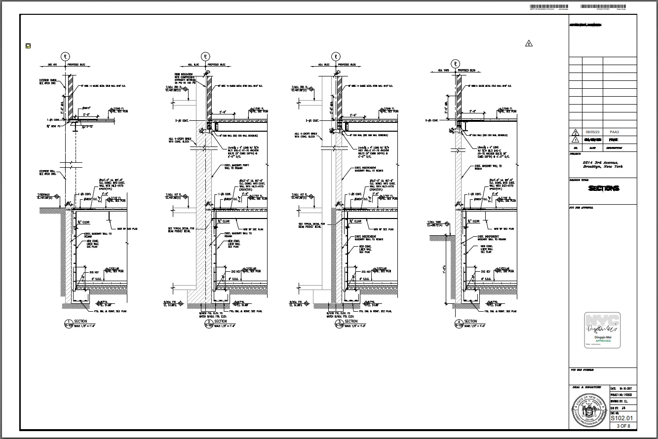 Foundation Sections and Details