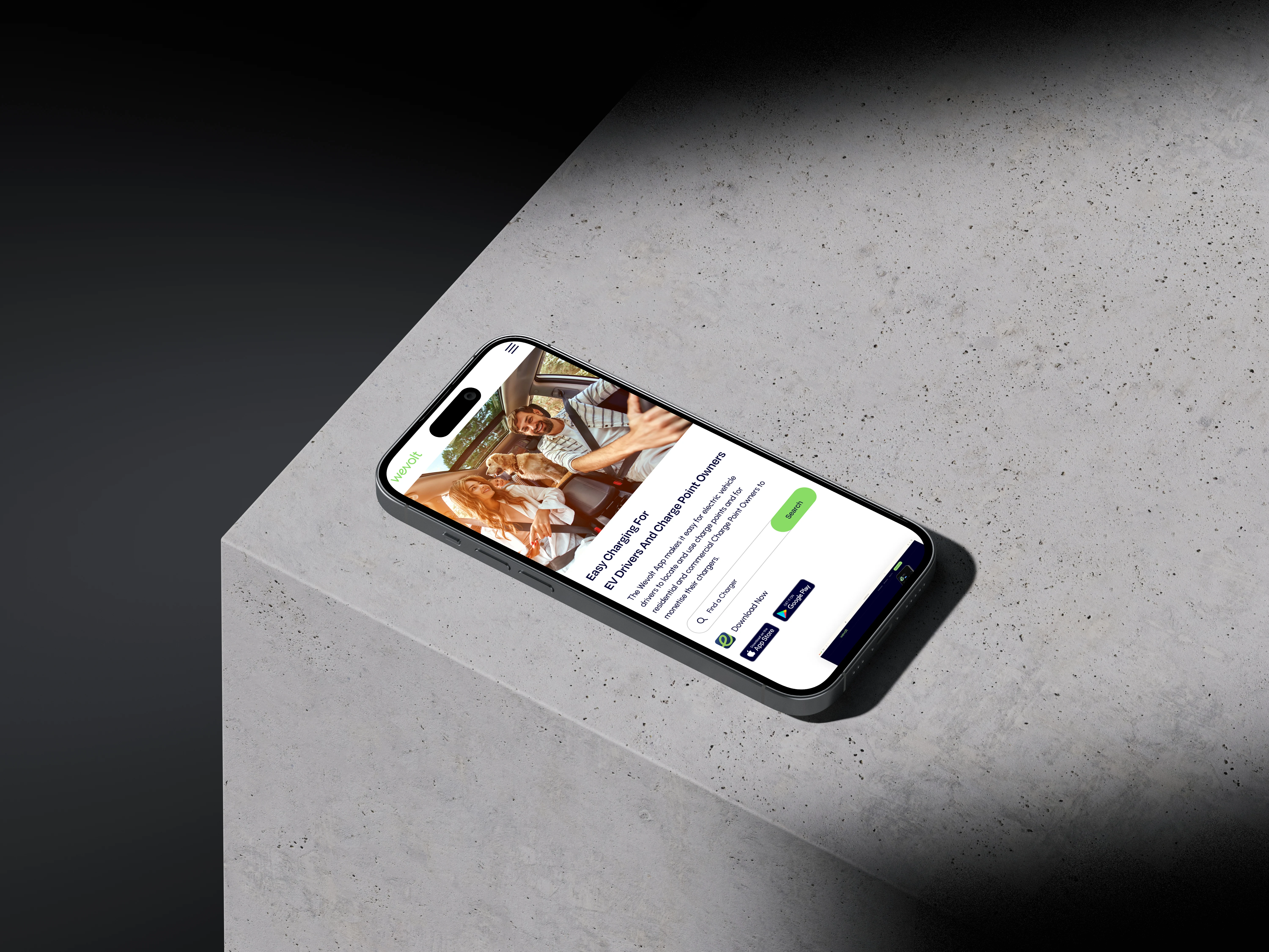 EV charging brand website design