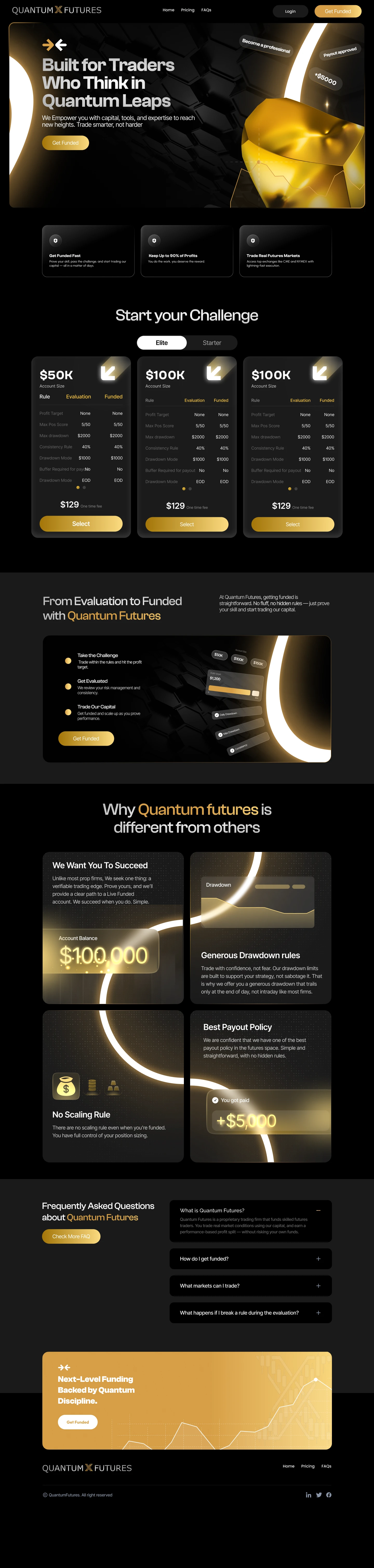 Full landing page
