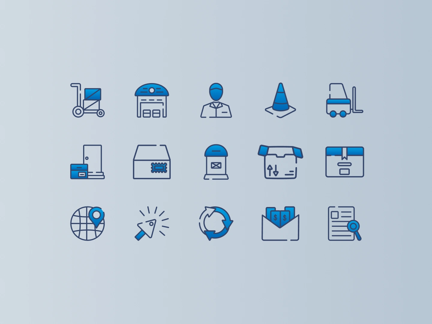 New custom-branded icon set