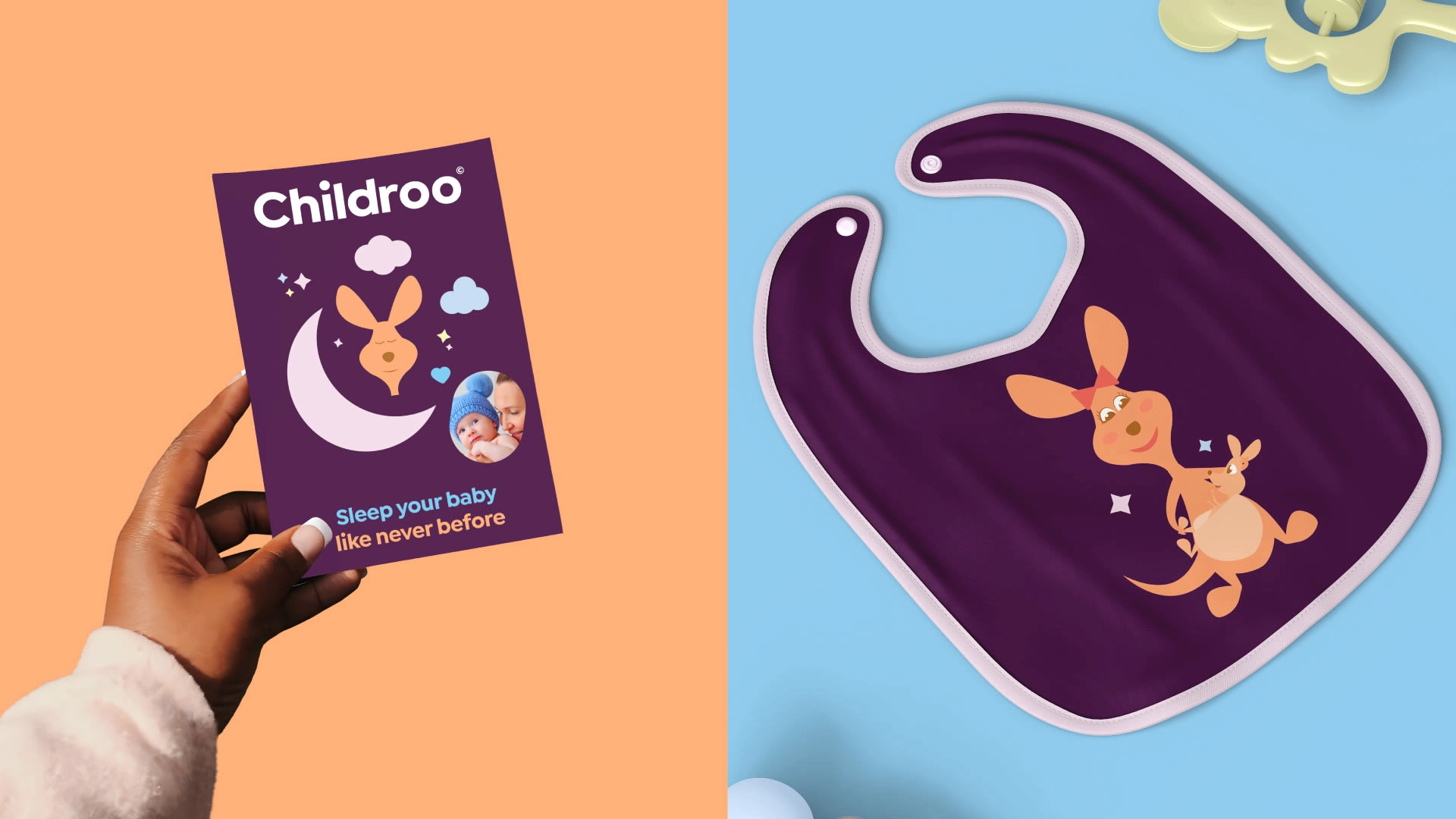 This playful, character-driven design translates the complex sleep solution into a simple, delightful, and highly recognizable user journey.
