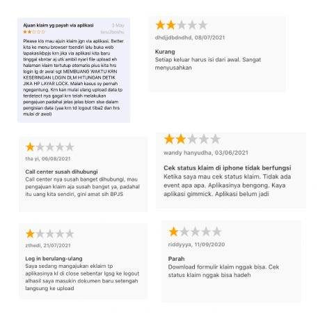 Review the application on the application store