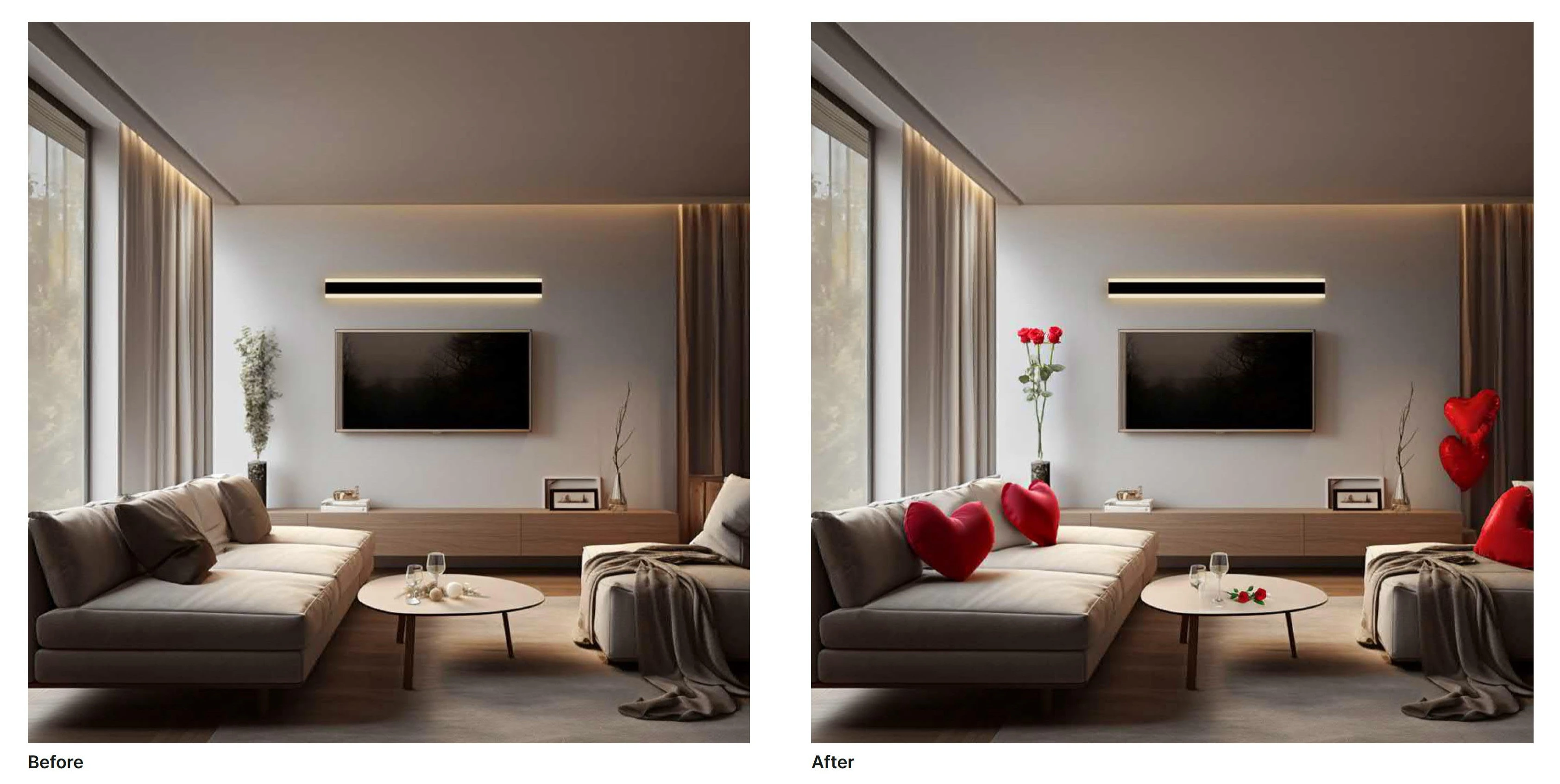 Before & After photos of Haylen Valentine's Day Product Image