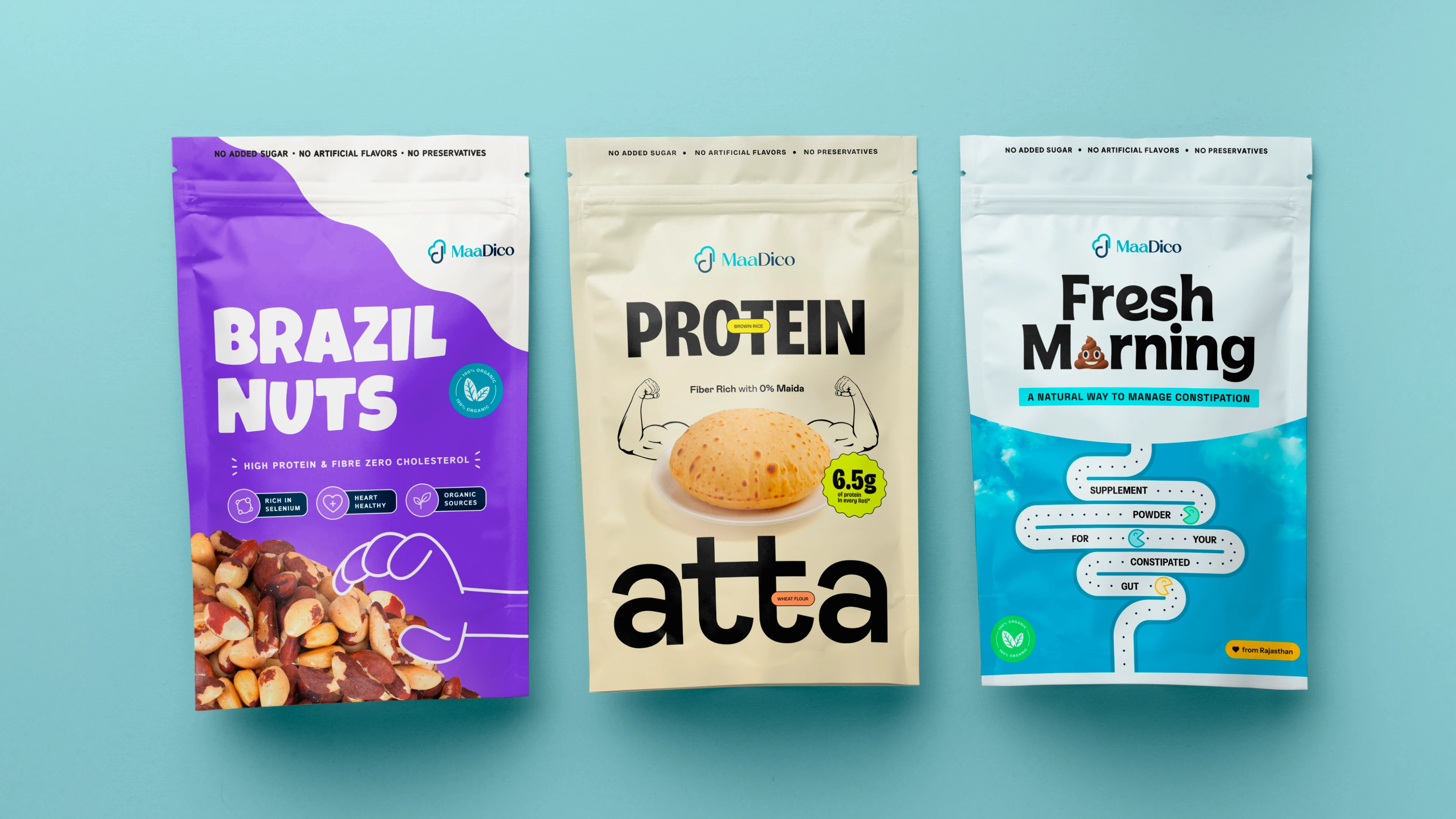 Brazil Nuts, Protein Atta (Flour), Fresh Morning